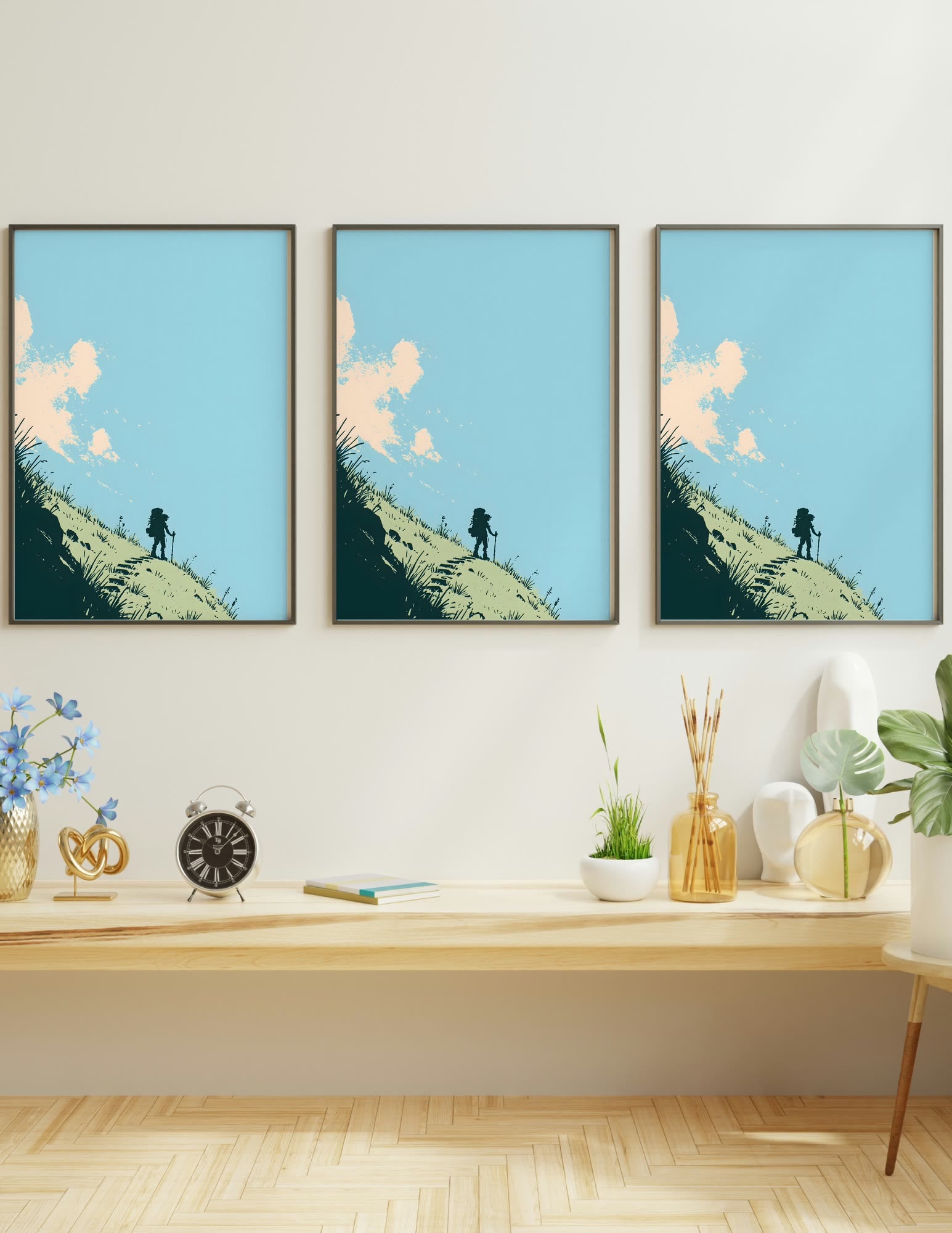 Semi-Gloss Poster shown in a room, mockup 1