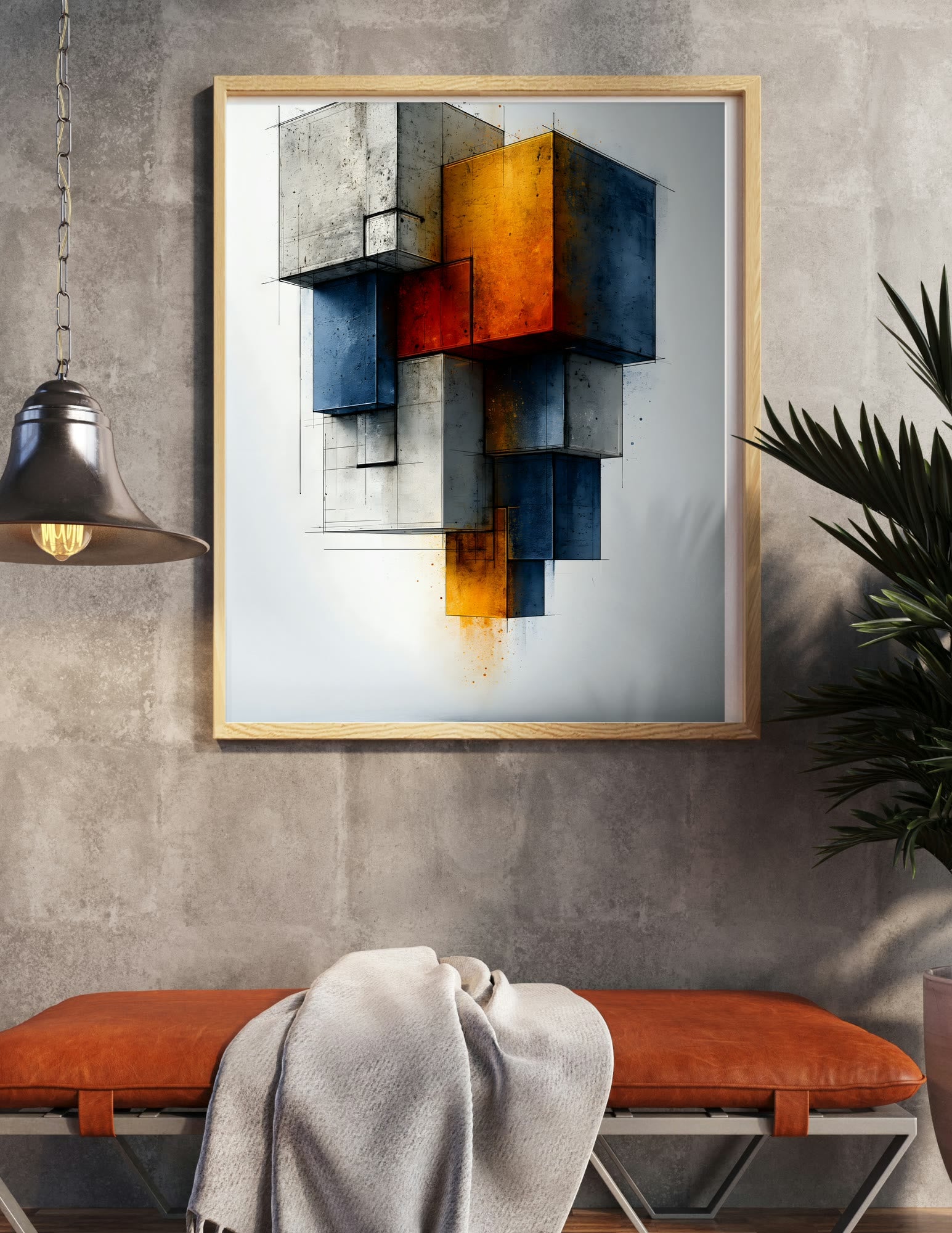 Fine Art Print shown in a room, mockup 2