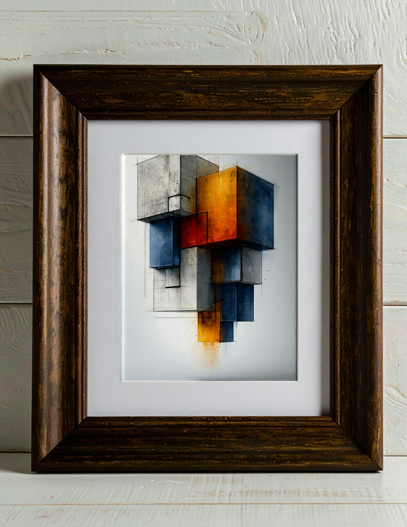Semi-Gloss Poster shown in a room, mockup 2