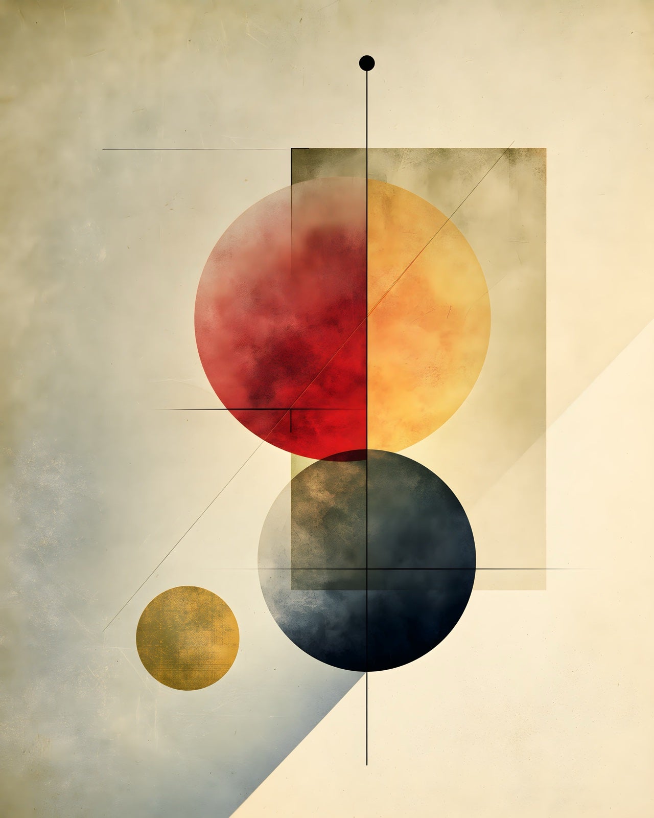 Abstract Sunset printable wall art digital download preview