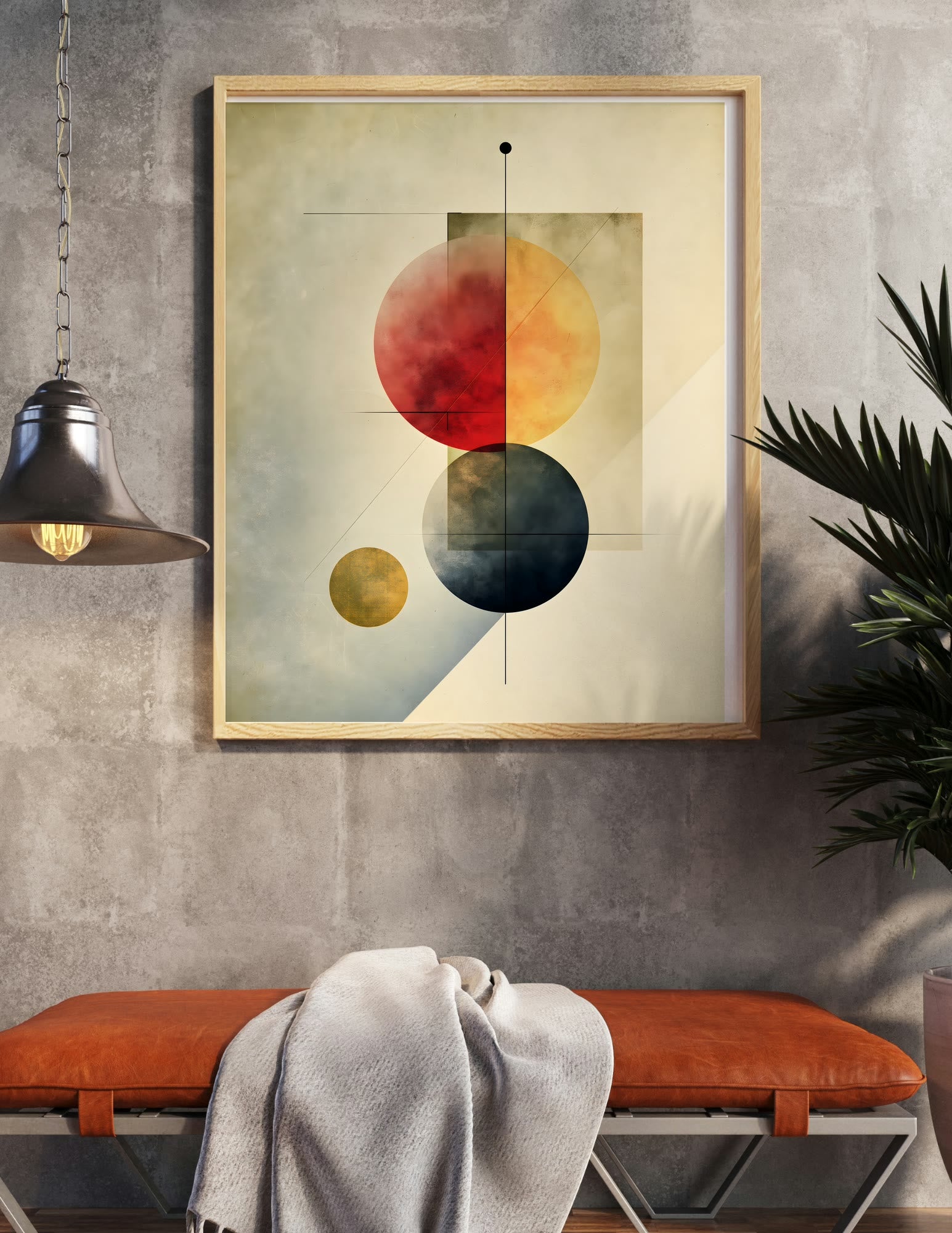 Semi-Gloss Poster shown in a room, mockup 1