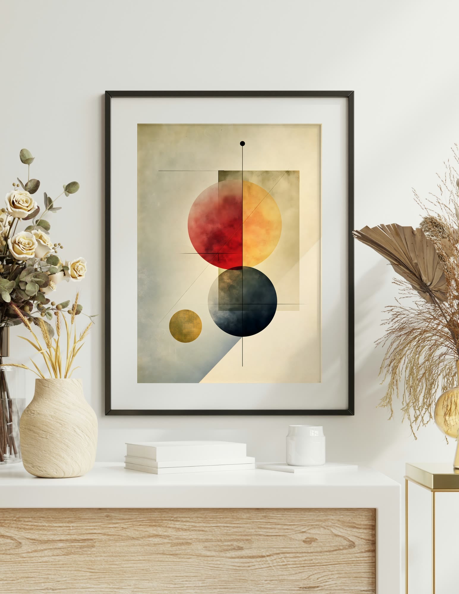 Semi-Gloss Poster shown in a room, mockup 2