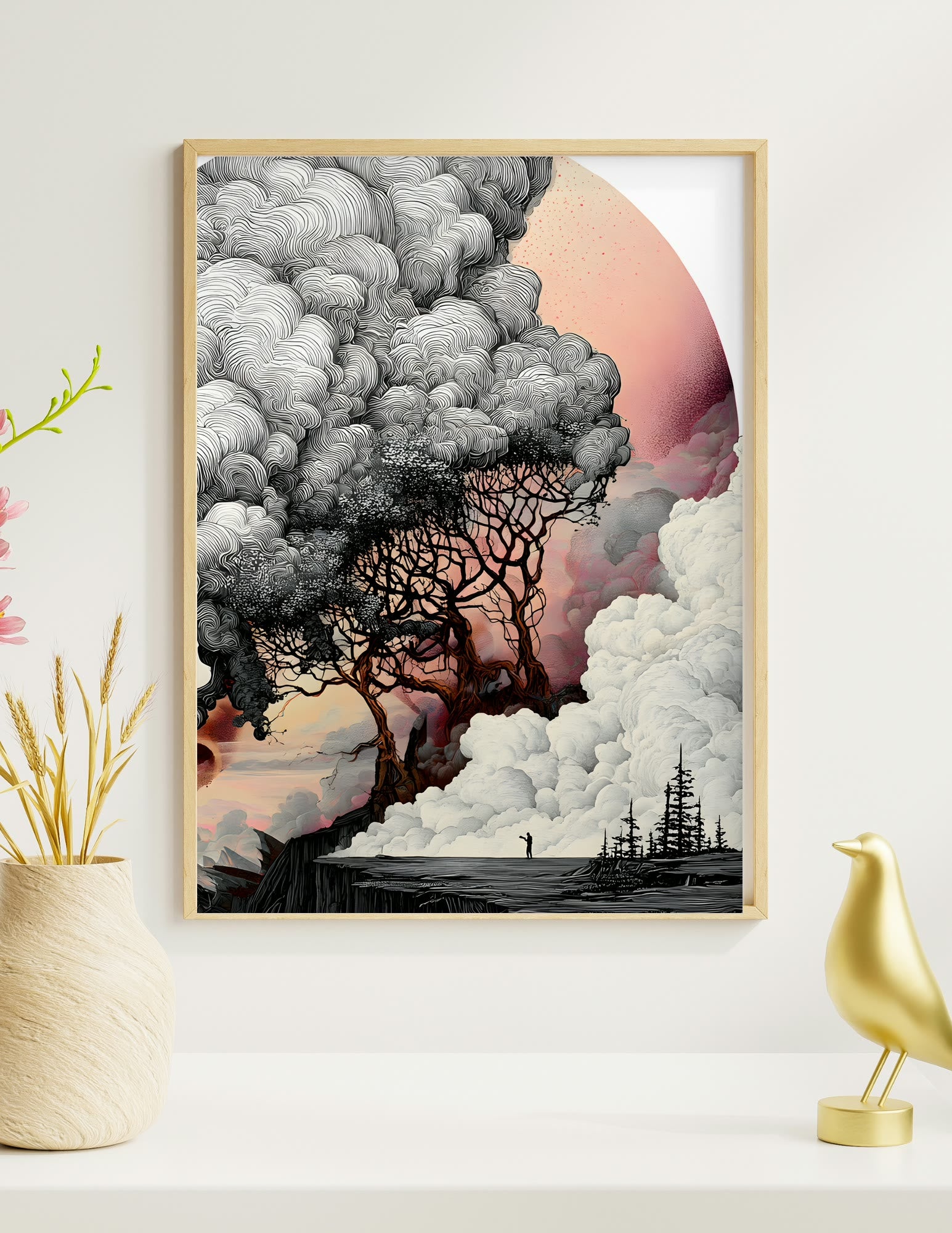 Fine Art Print shown in a room, mockup 2