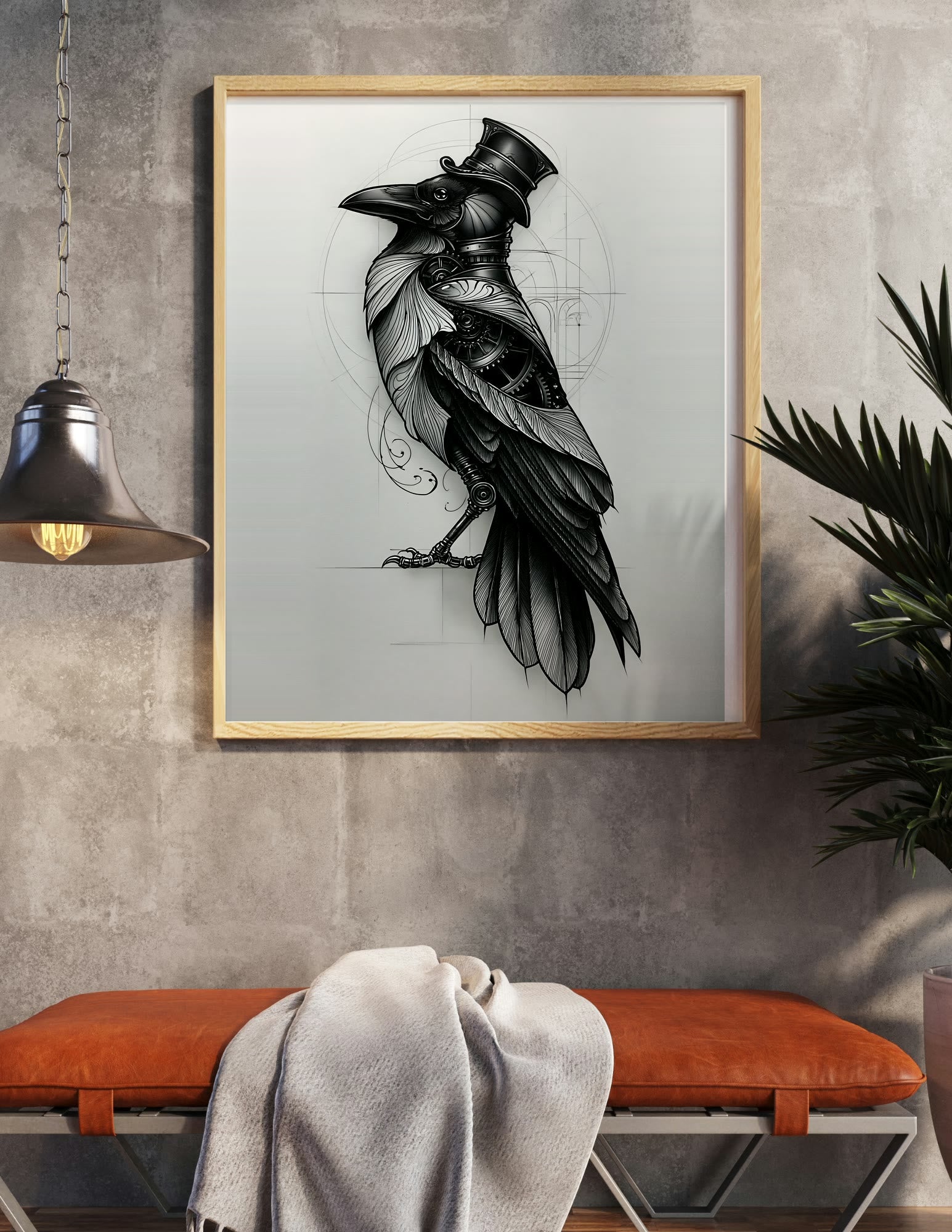 Fine Art Print shown in a room, mockup 1