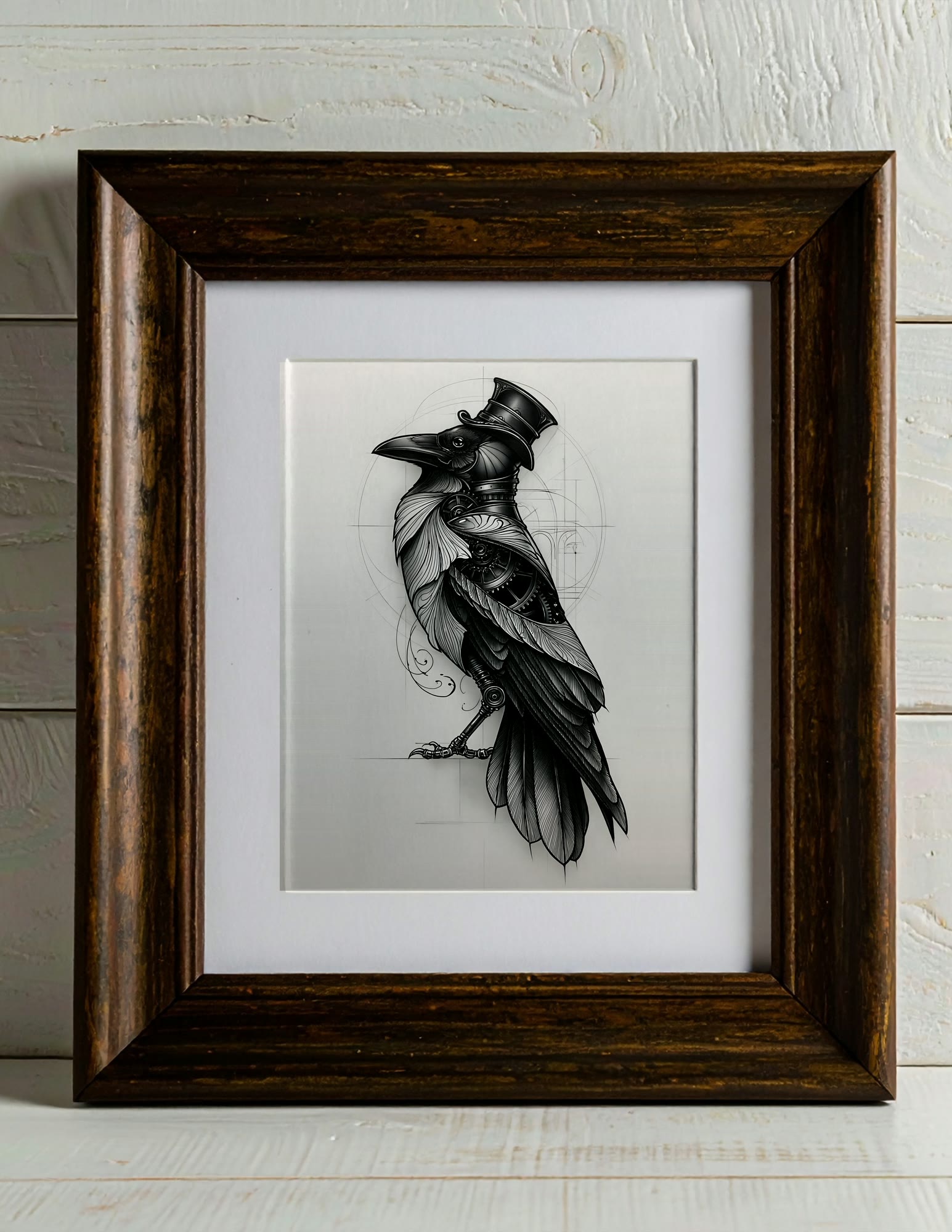 Semi-Gloss Poster shown in a room, mockup 1