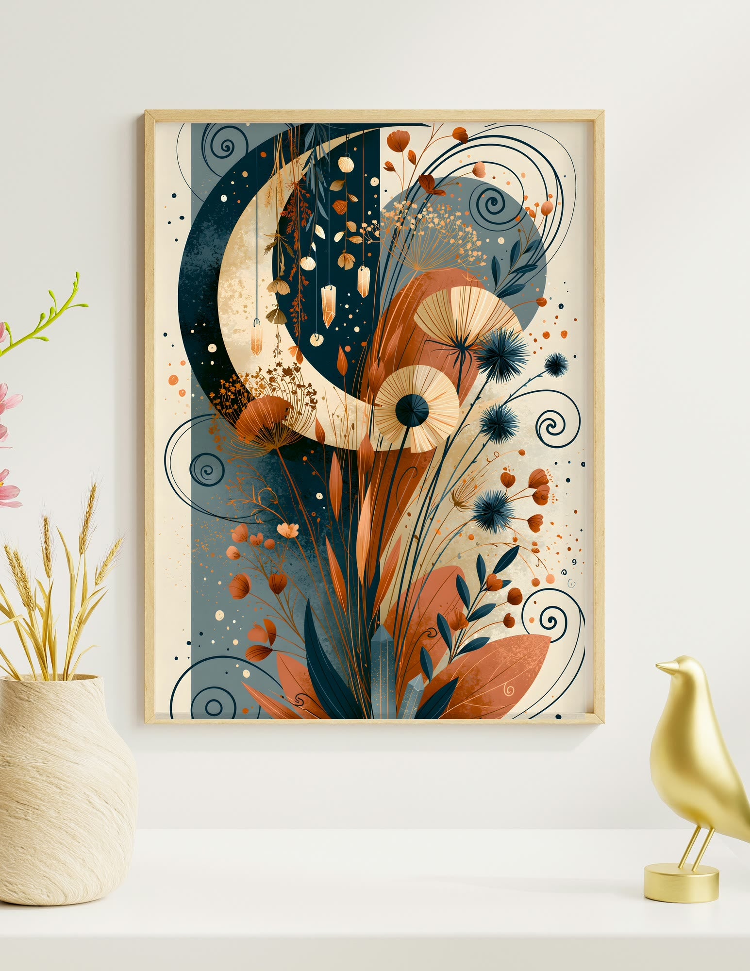 Semi-Gloss Poster shown in a room, mockup 1
