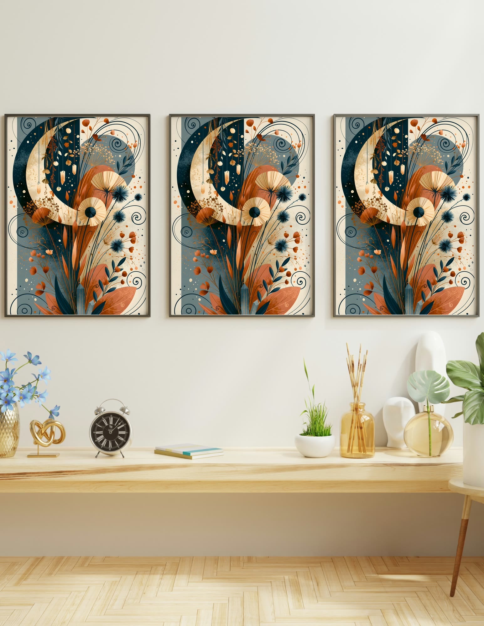 Semi-Gloss Poster shown in a room, mockup 2