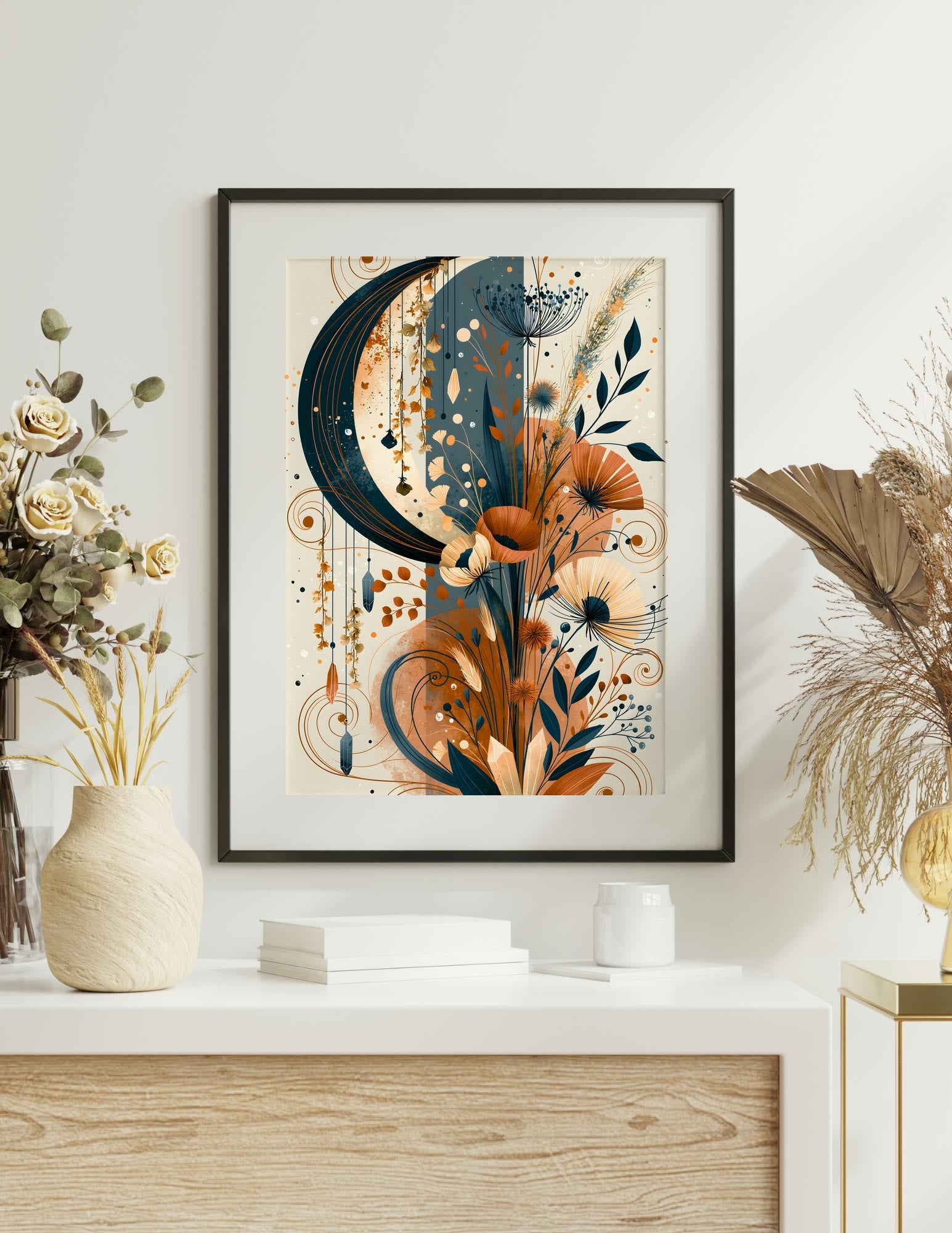 Semi-Gloss Poster shown in a room, mockup 1