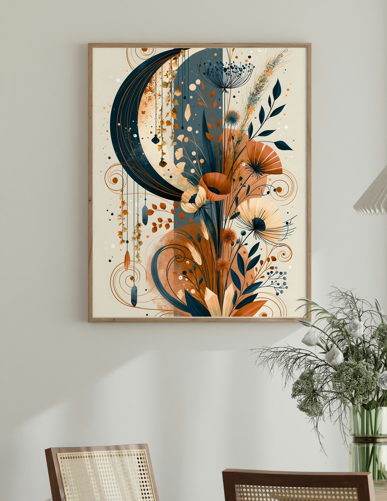 Semi-Gloss Poster shown in a room, mockup 2