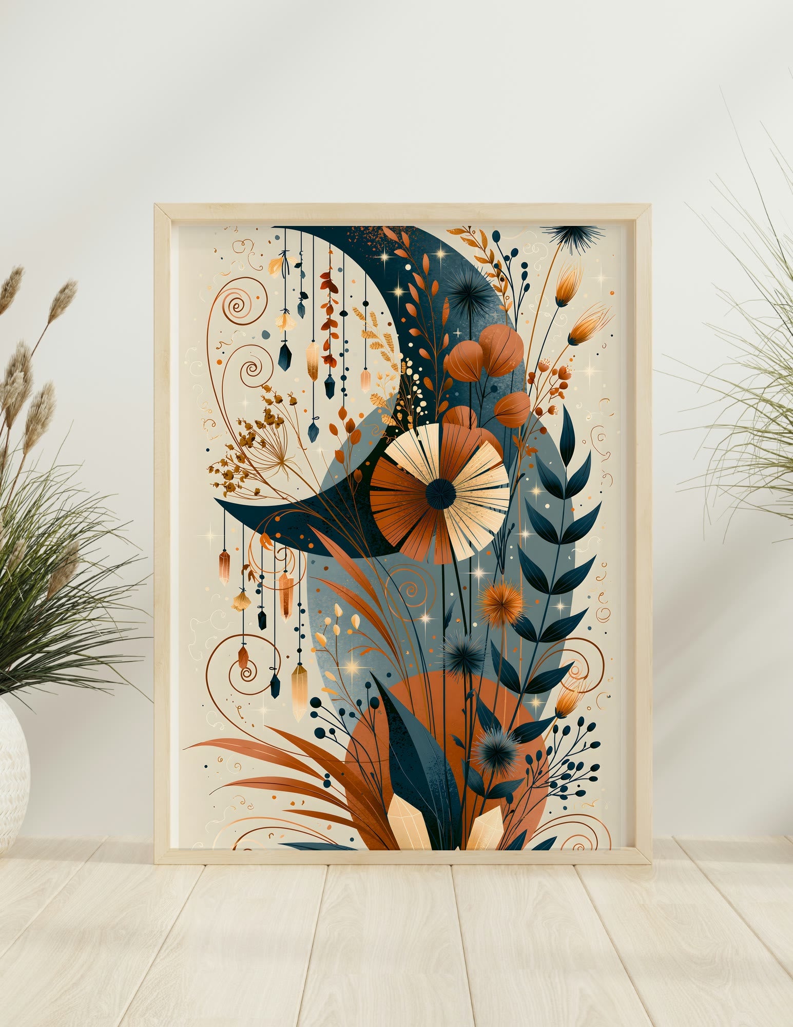 Semi-Gloss Poster shown in a room, mockup 2