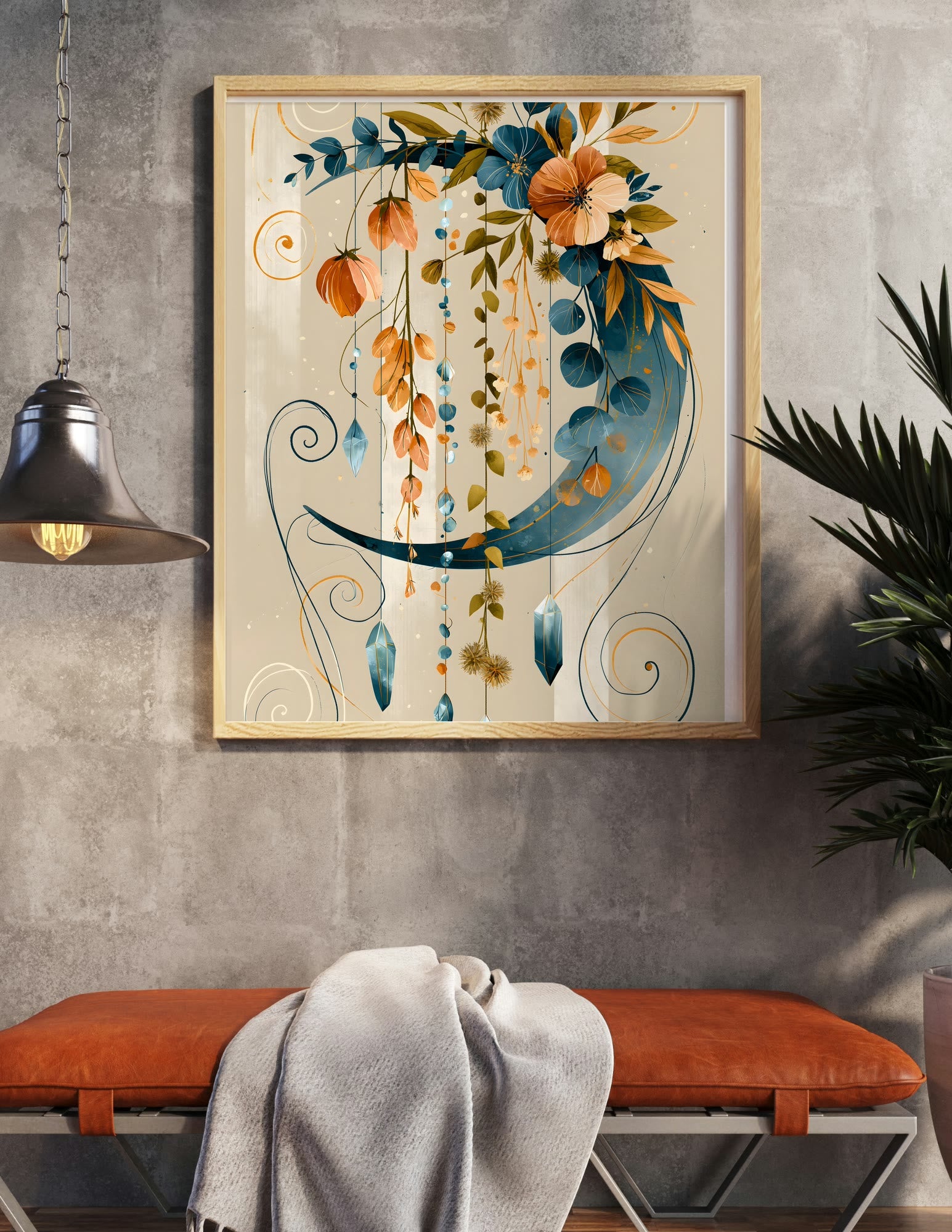 Semi-Gloss Poster shown in a room, mockup 2