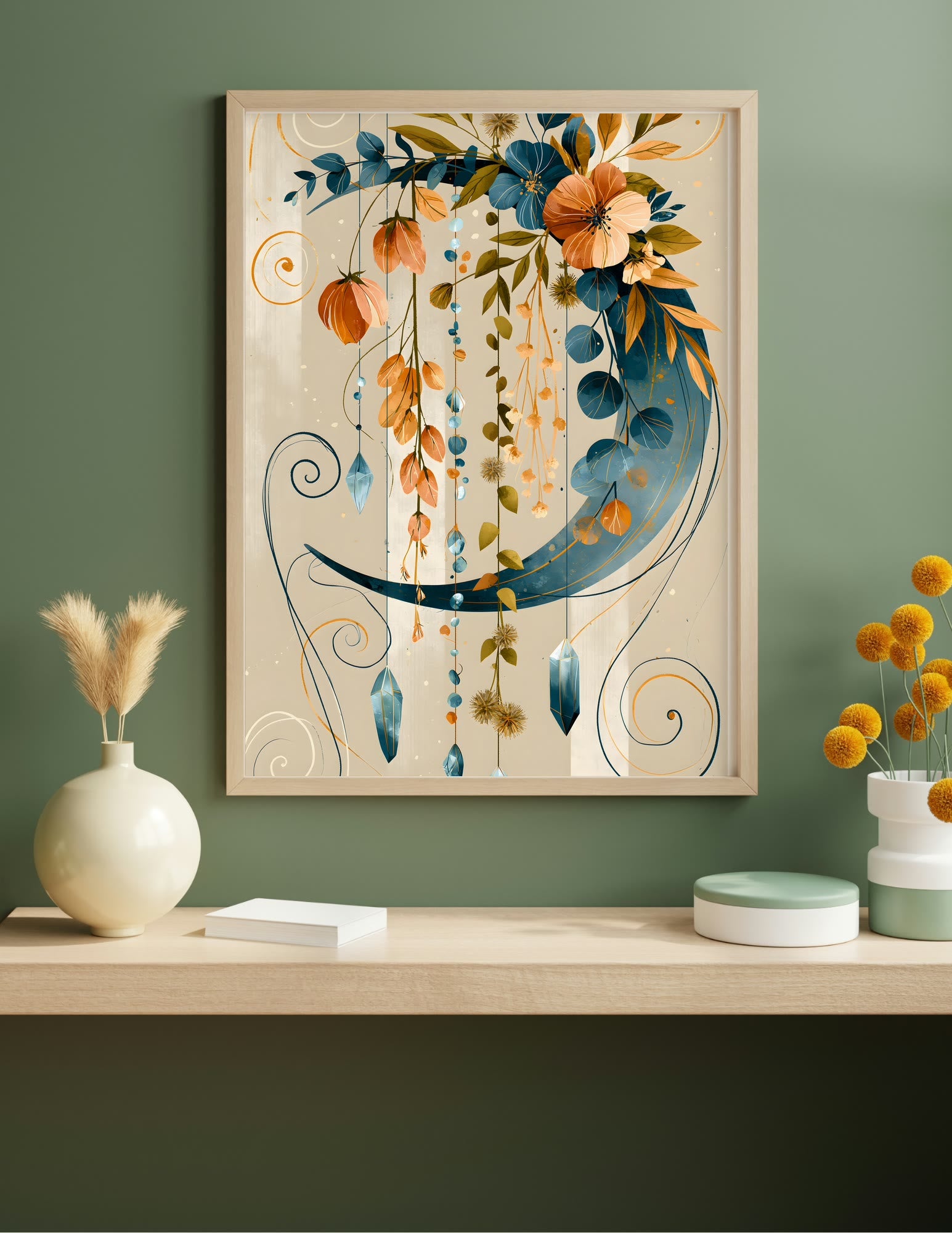 Semi-Gloss Poster shown in a room, mockup 1