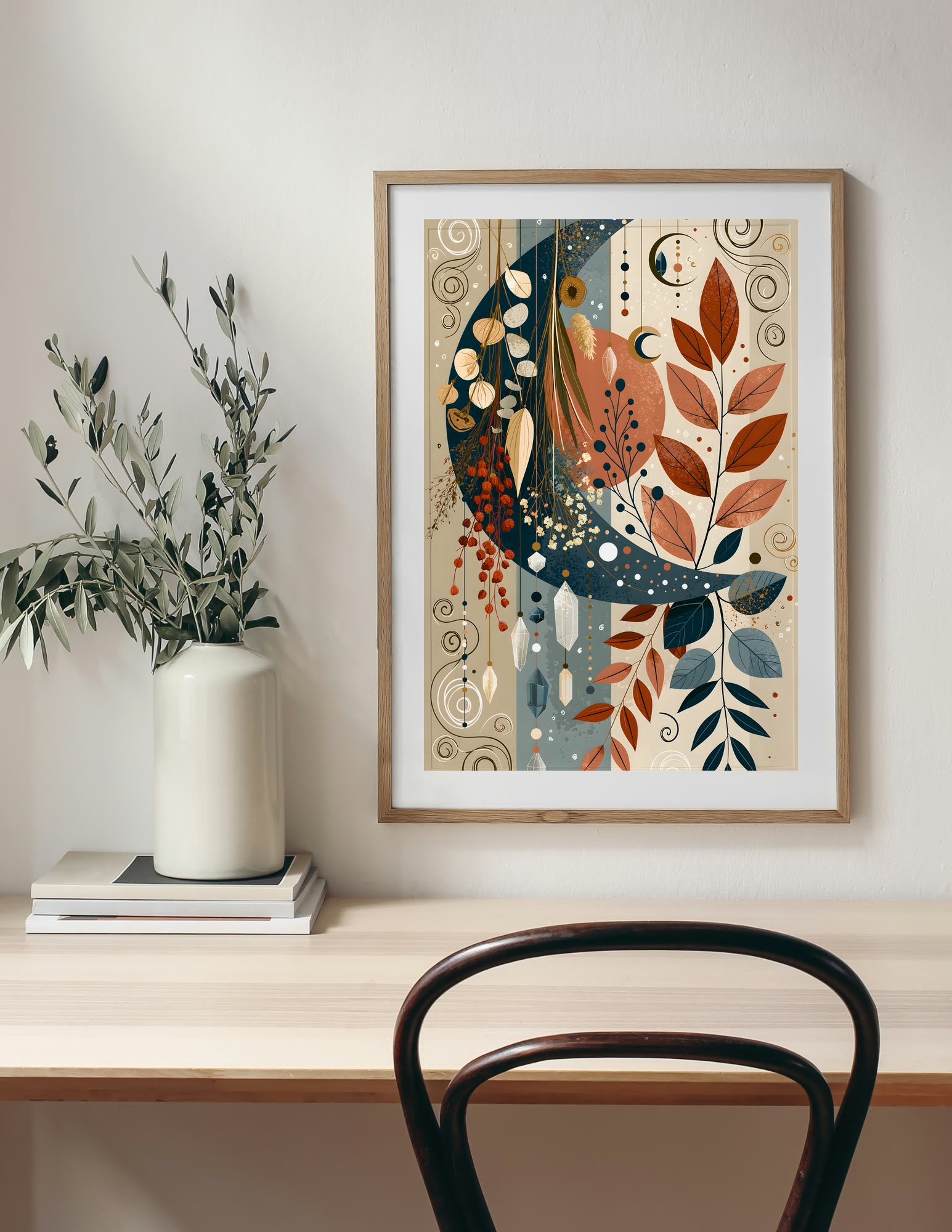 Semi-Gloss Poster shown in a room, mockup 1