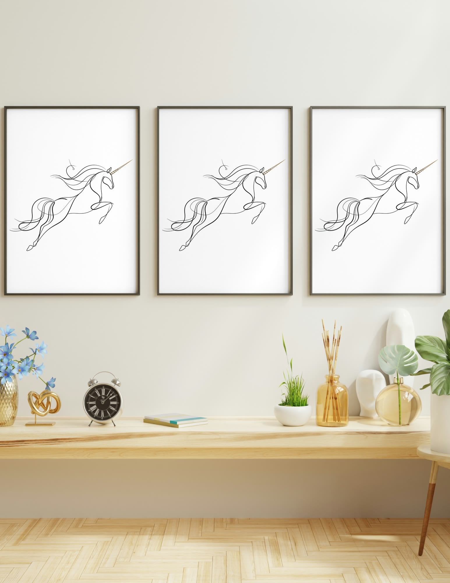 Semi-Gloss Poster shown in a room, mockup 1