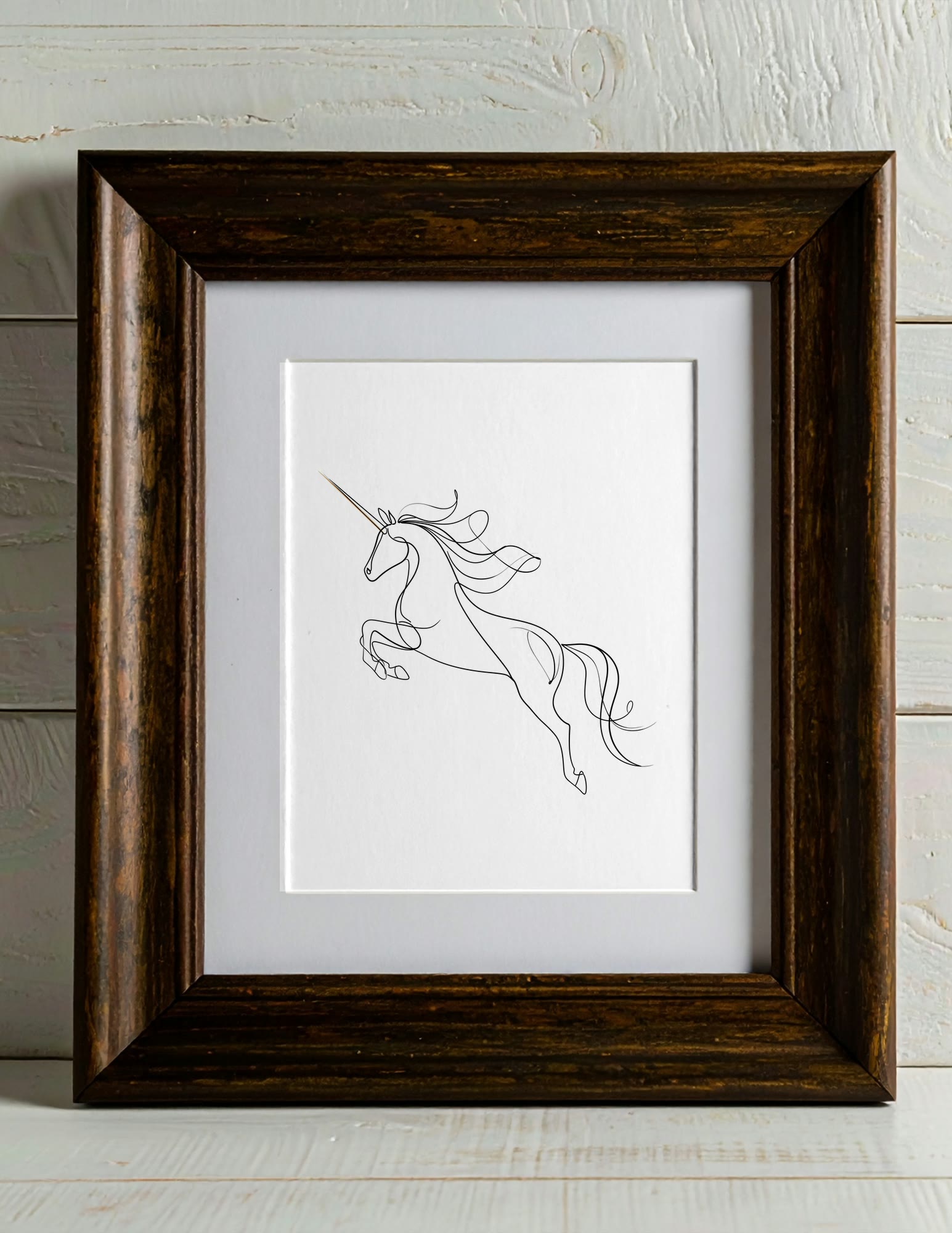 Semi-Gloss Poster shown in a room, mockup 2