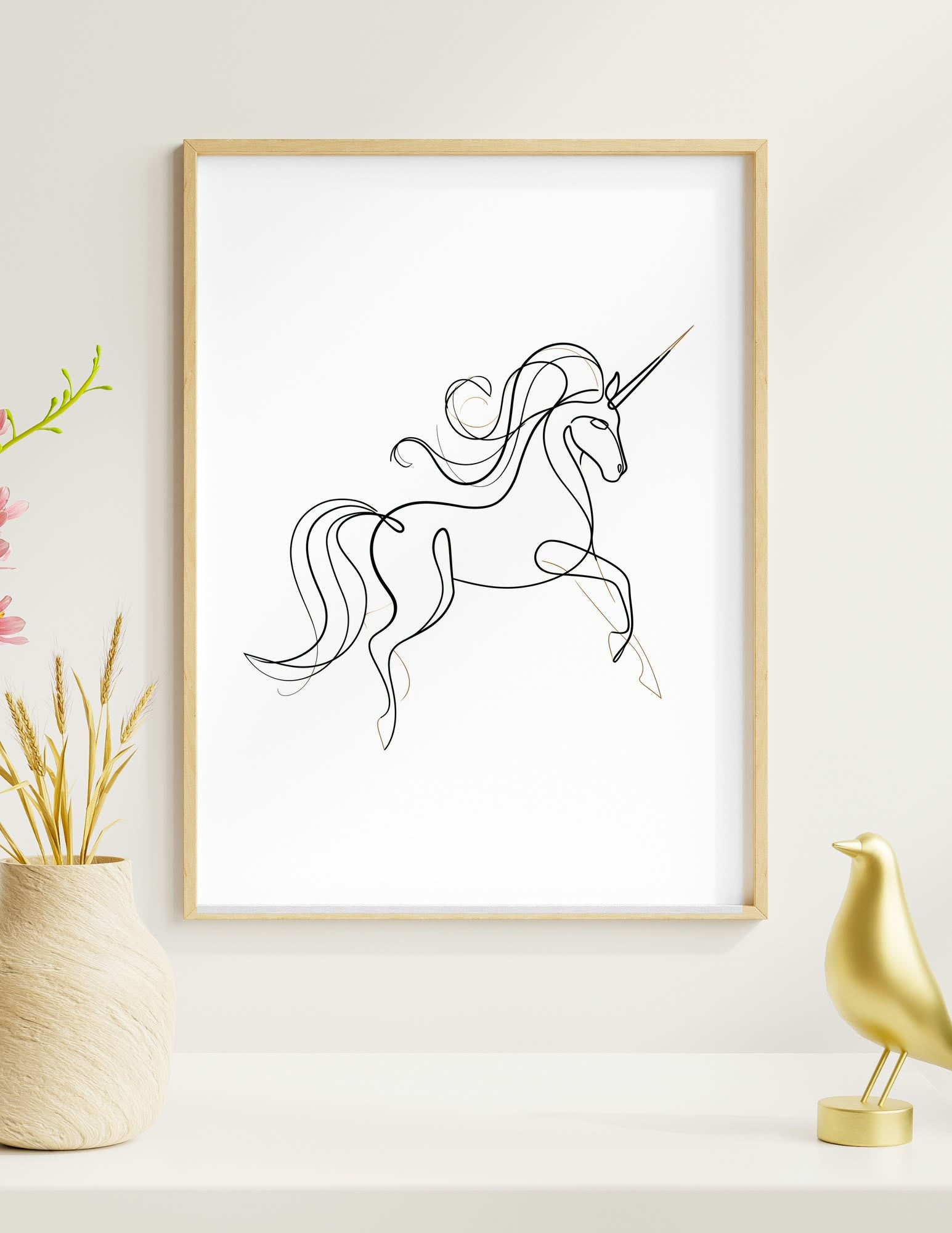 Semi-Gloss Poster shown in a room, mockup 2