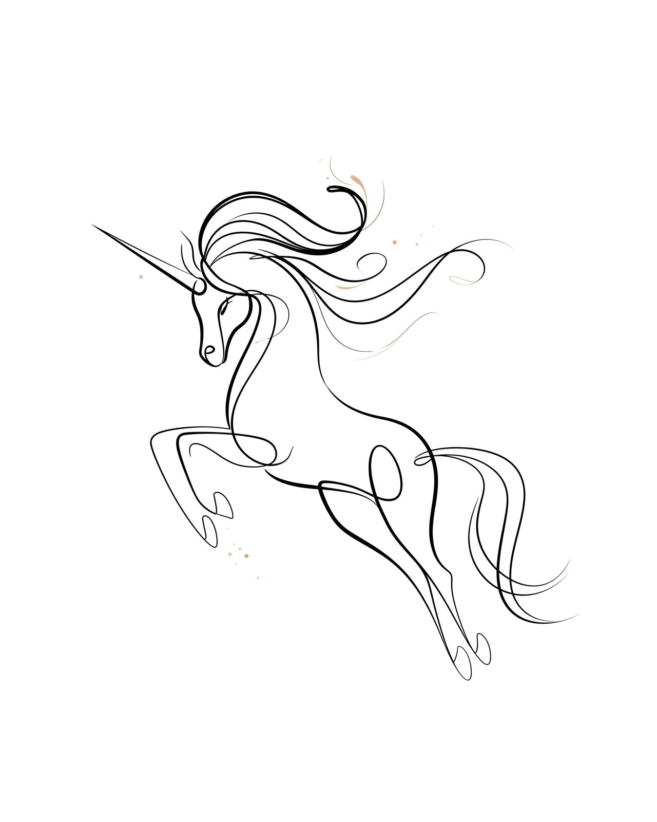 Unicorn in One Line IV