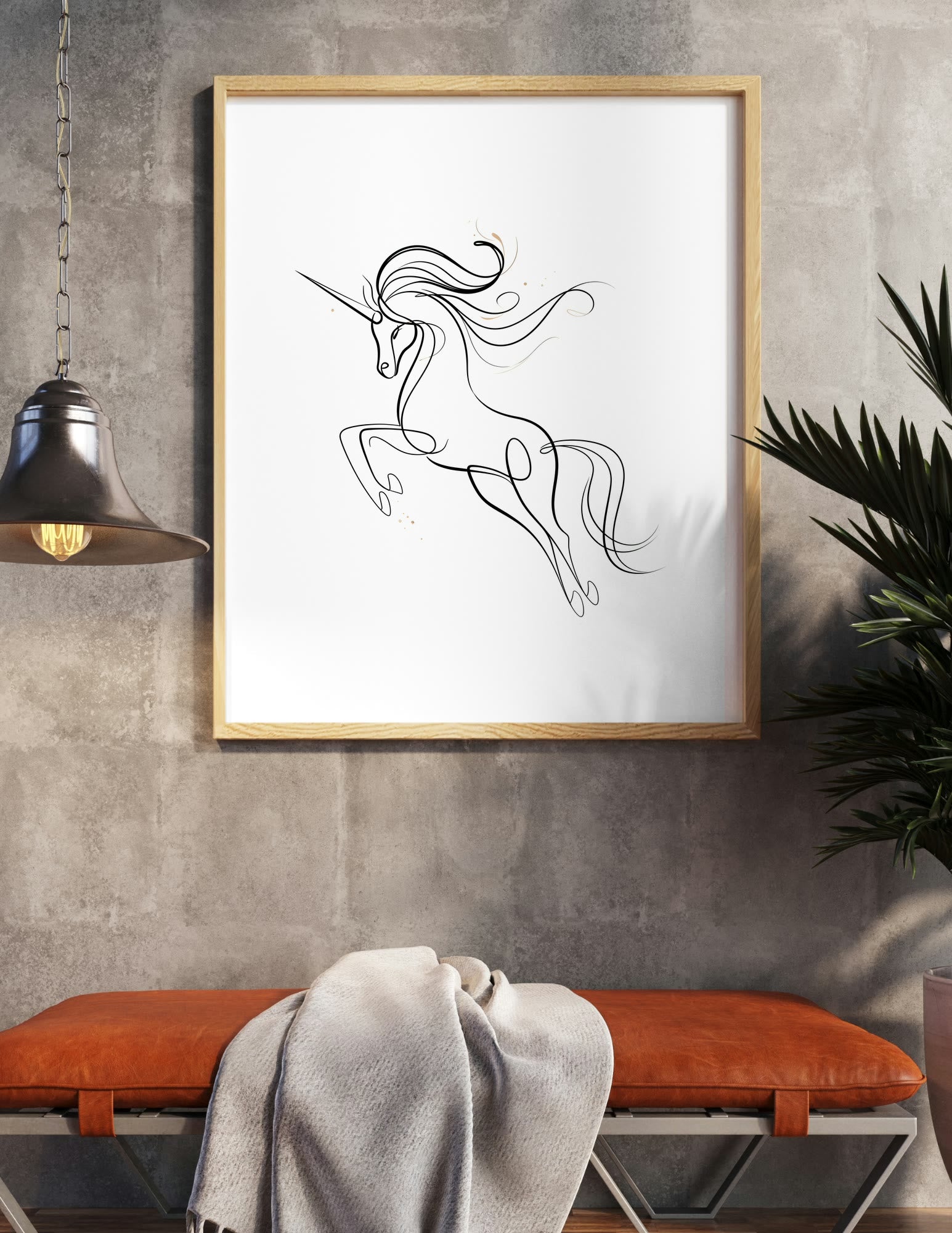 Semi-Gloss Poster shown in a room, mockup 1