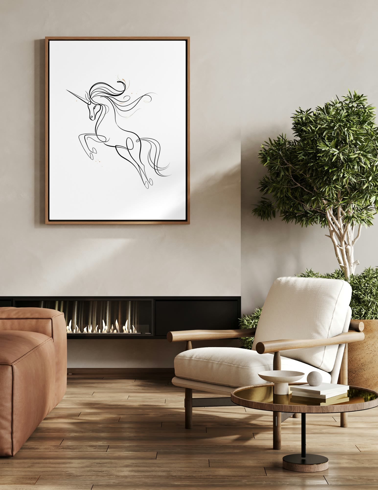 Fine Art Print shown in a room, mockup 2