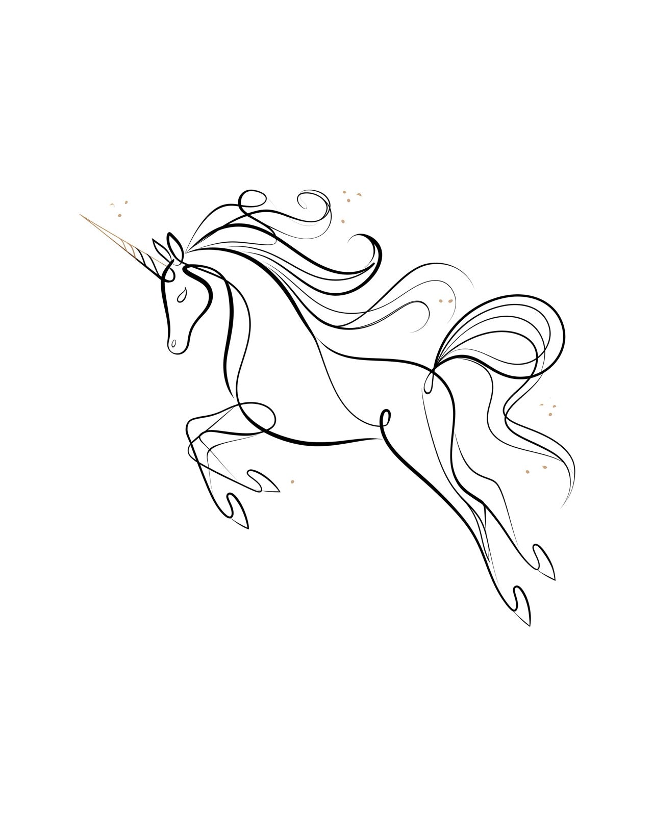 Unicorn in One Line V
