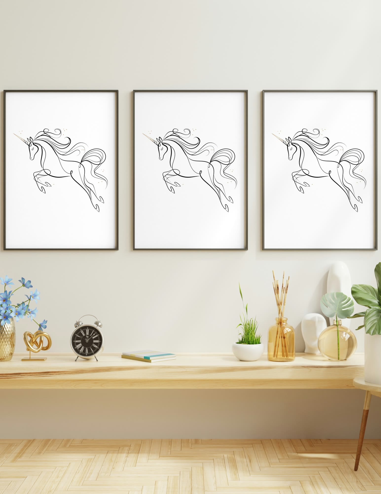 Semi-Gloss Poster shown in a room, mockup 1