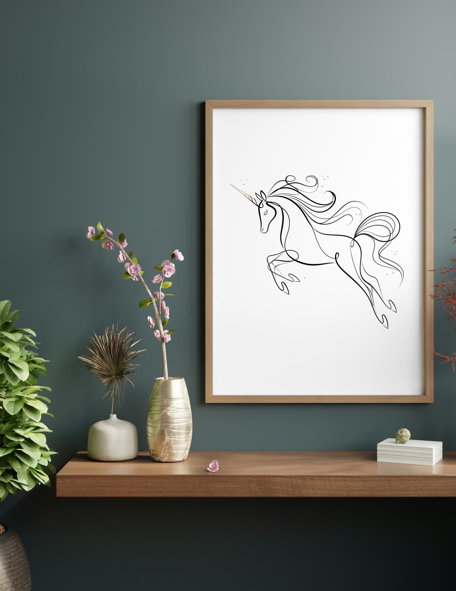 Semi-Gloss Poster shown in a room, mockup 2