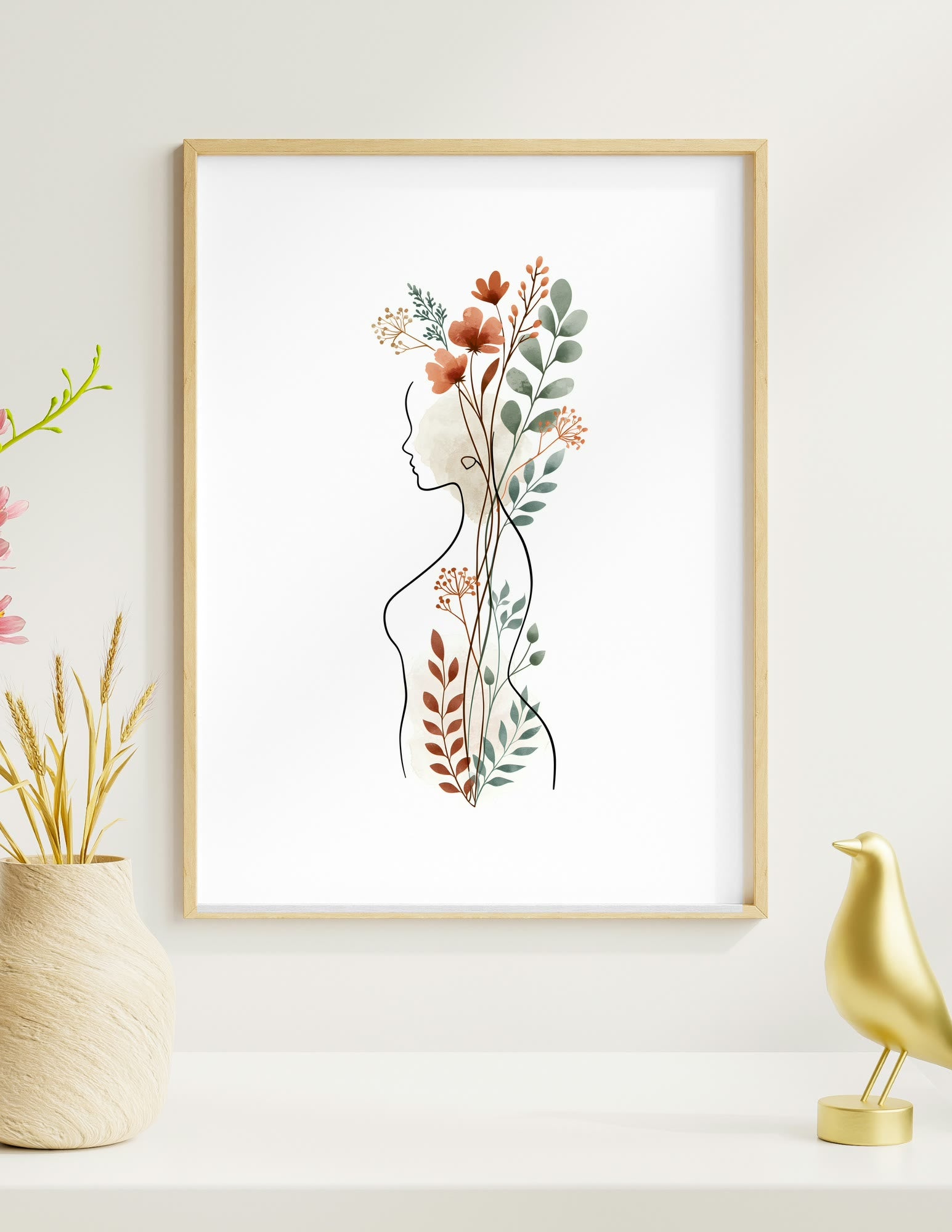 Semi-Gloss Poster shown in a room, mockup 1