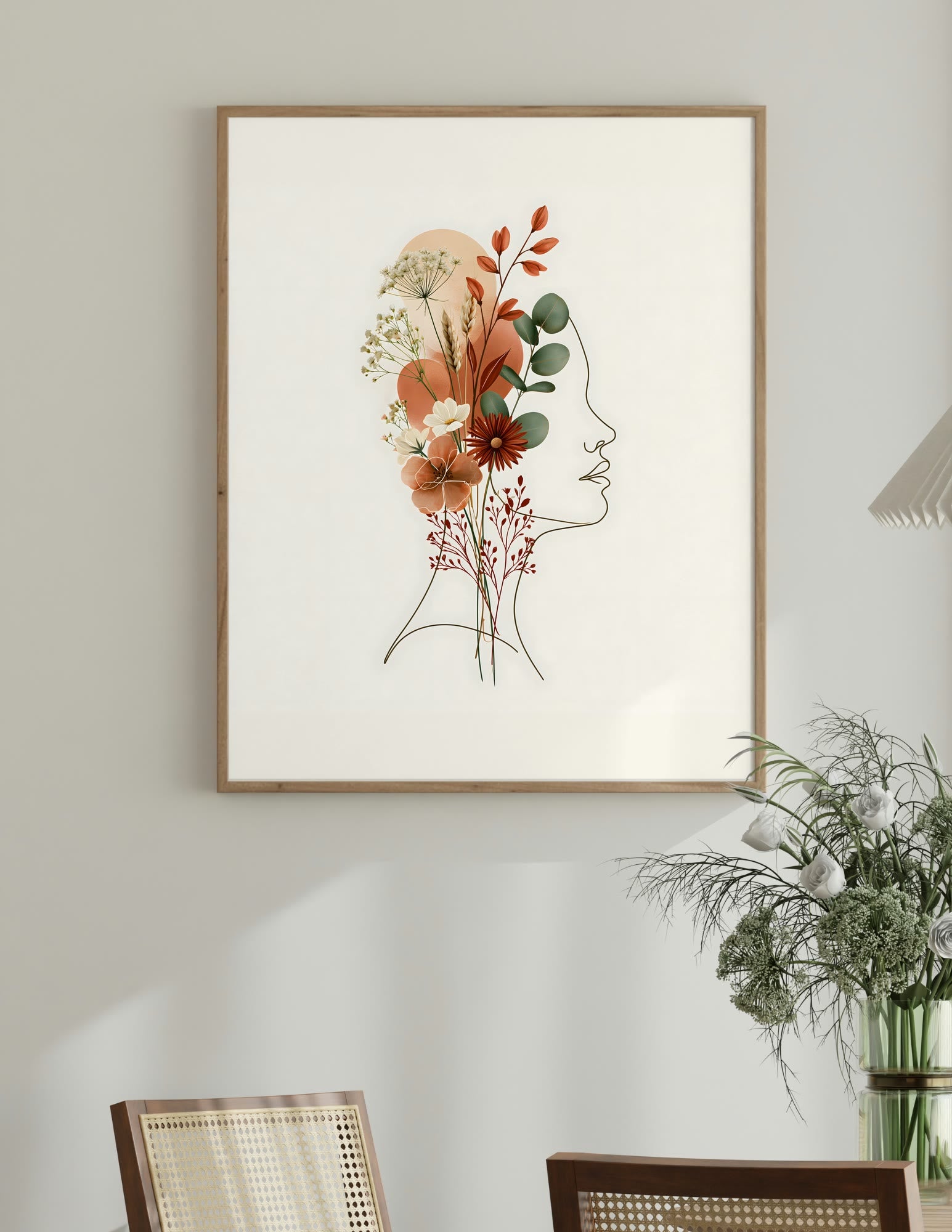 Semi-Gloss Poster shown in a room, mockup 2