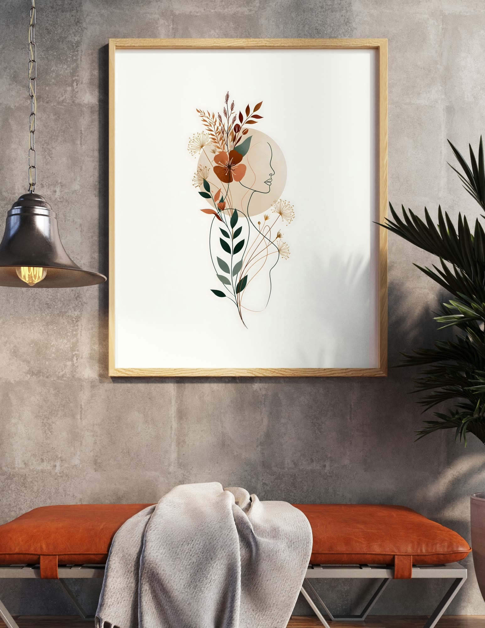 Semi-Gloss Poster shown in a room, mockup 2