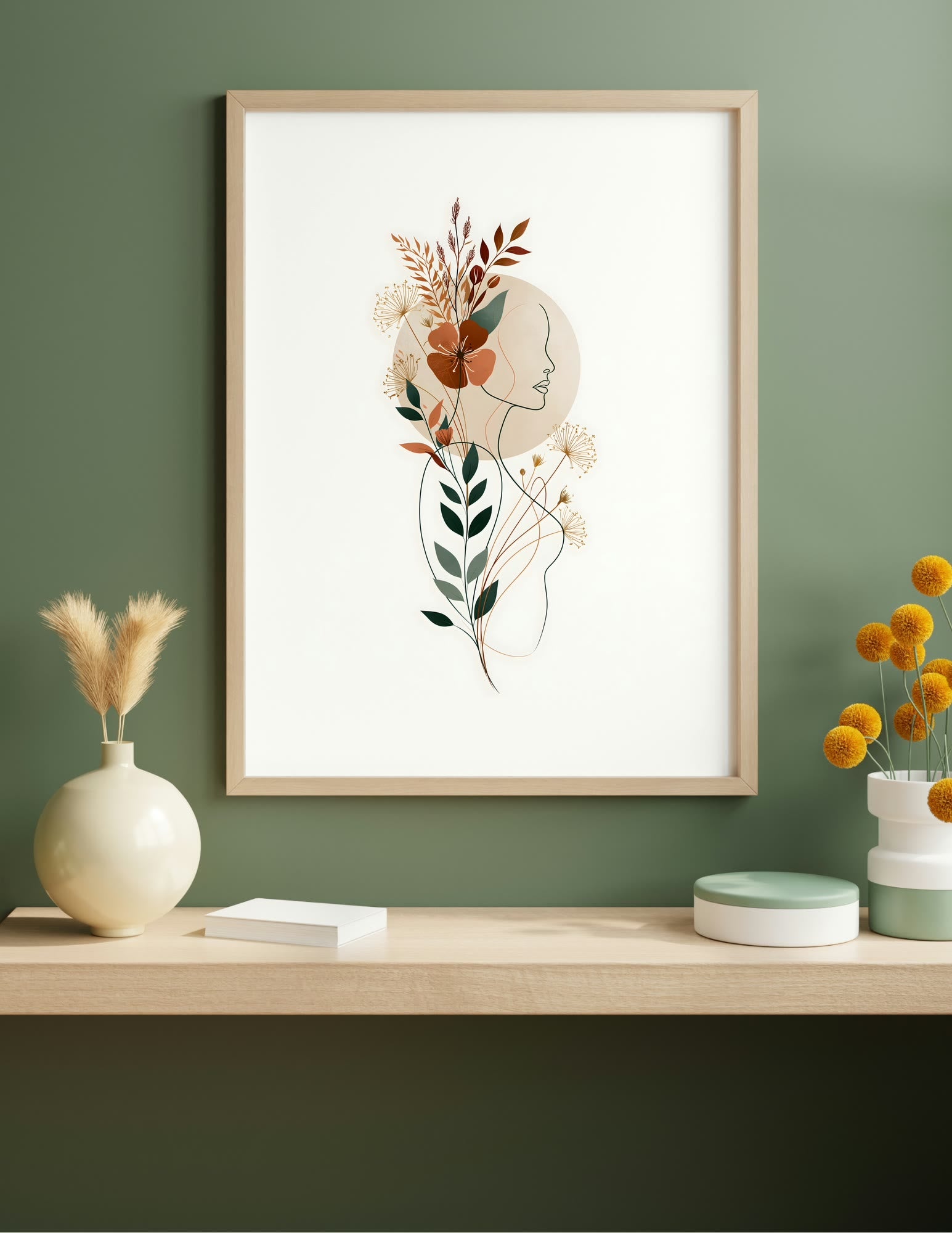 Semi-Gloss Poster shown in a room, mockup 1