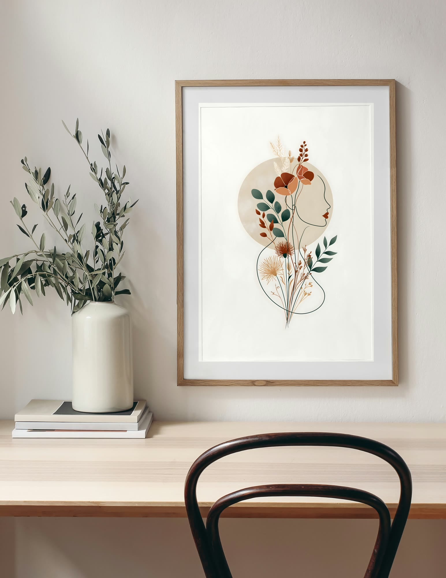Semi-Gloss Poster shown in a room, mockup 1