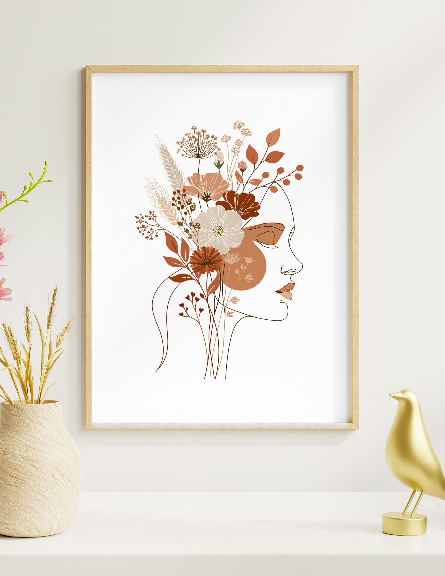 Semi-Gloss Poster shown in a room, mockup 2