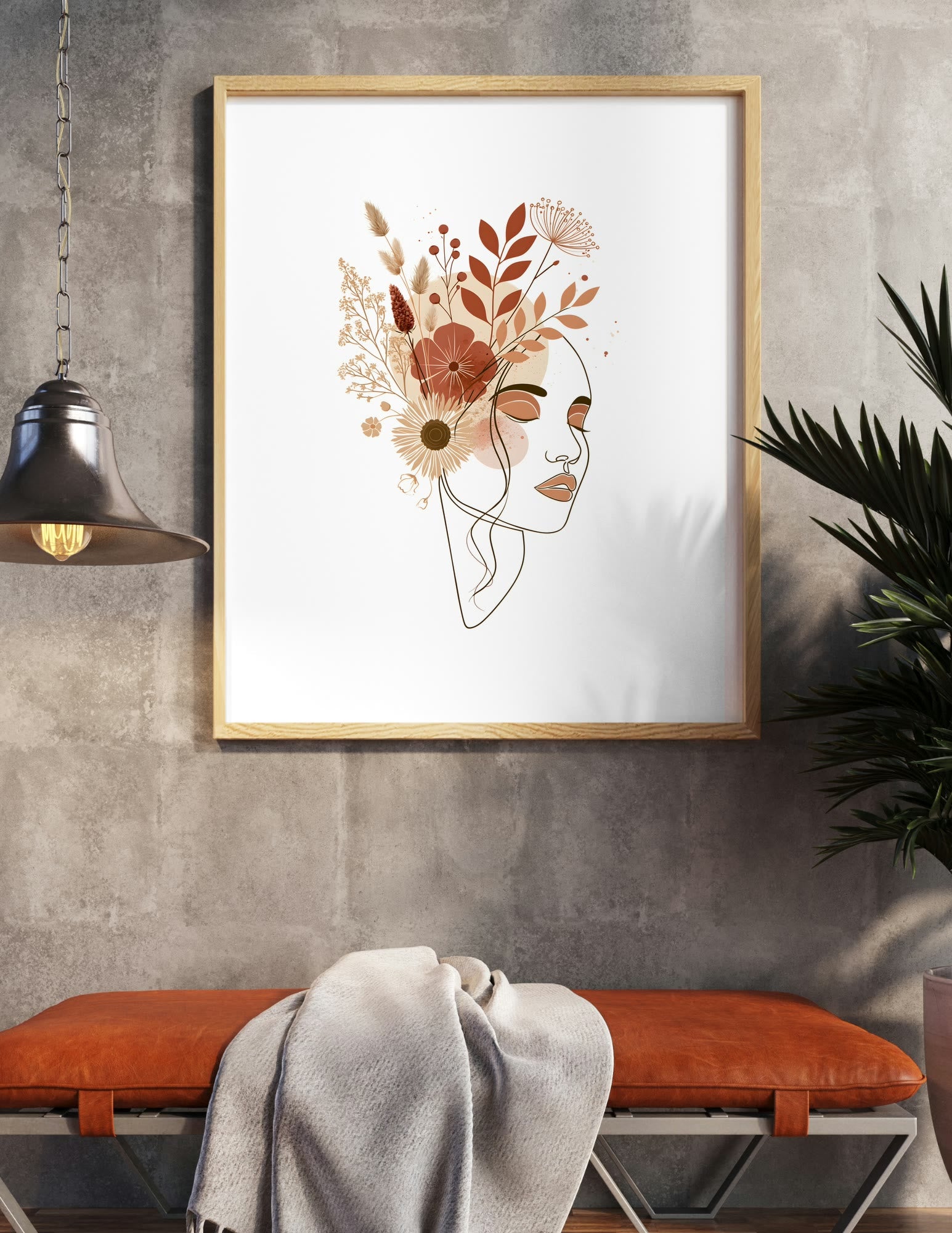 Semi-Gloss Poster shown in a room, mockup 1