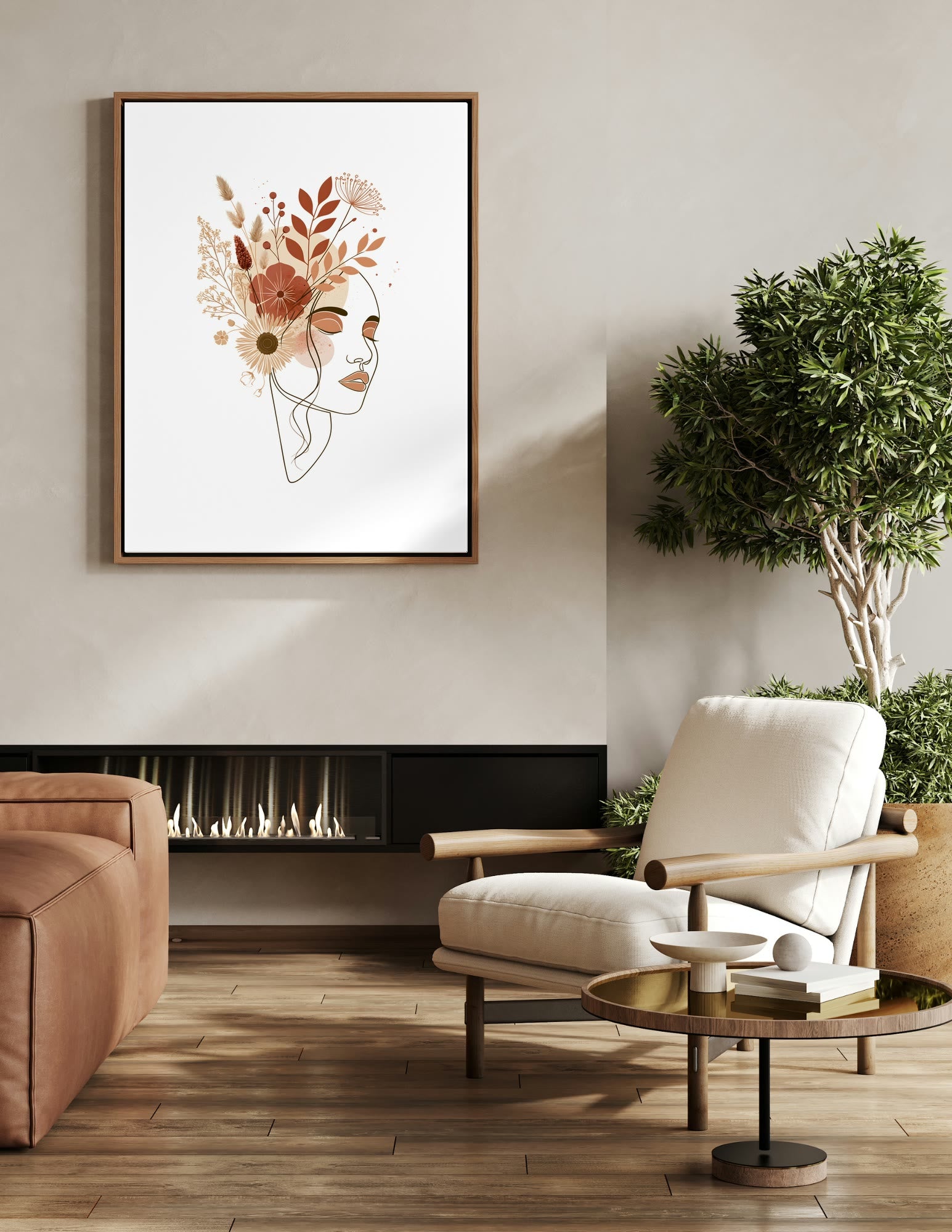Fine Art Print shown in a room, mockup 2