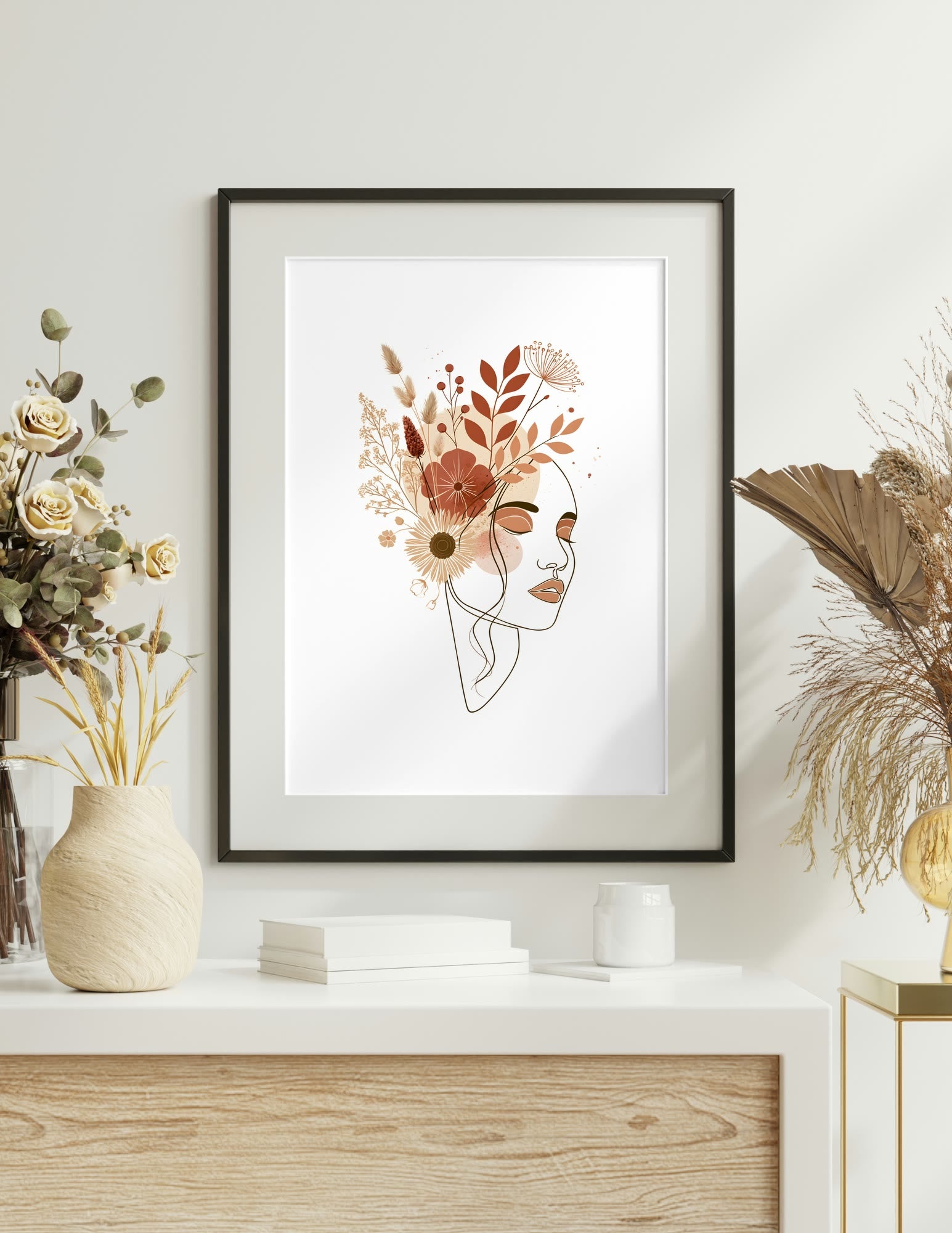 Semi-Gloss Poster shown in a room, mockup 2