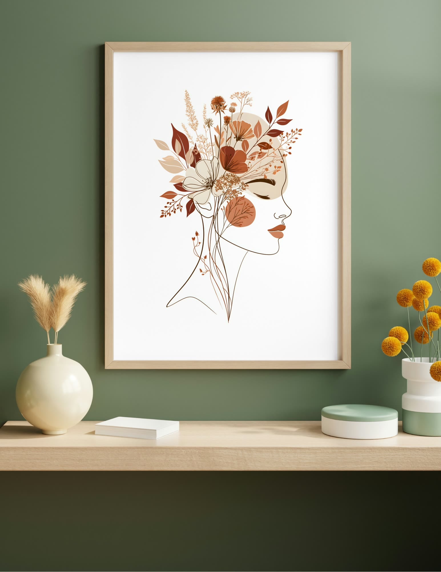 Semi-Gloss Poster shown in a room, mockup 2