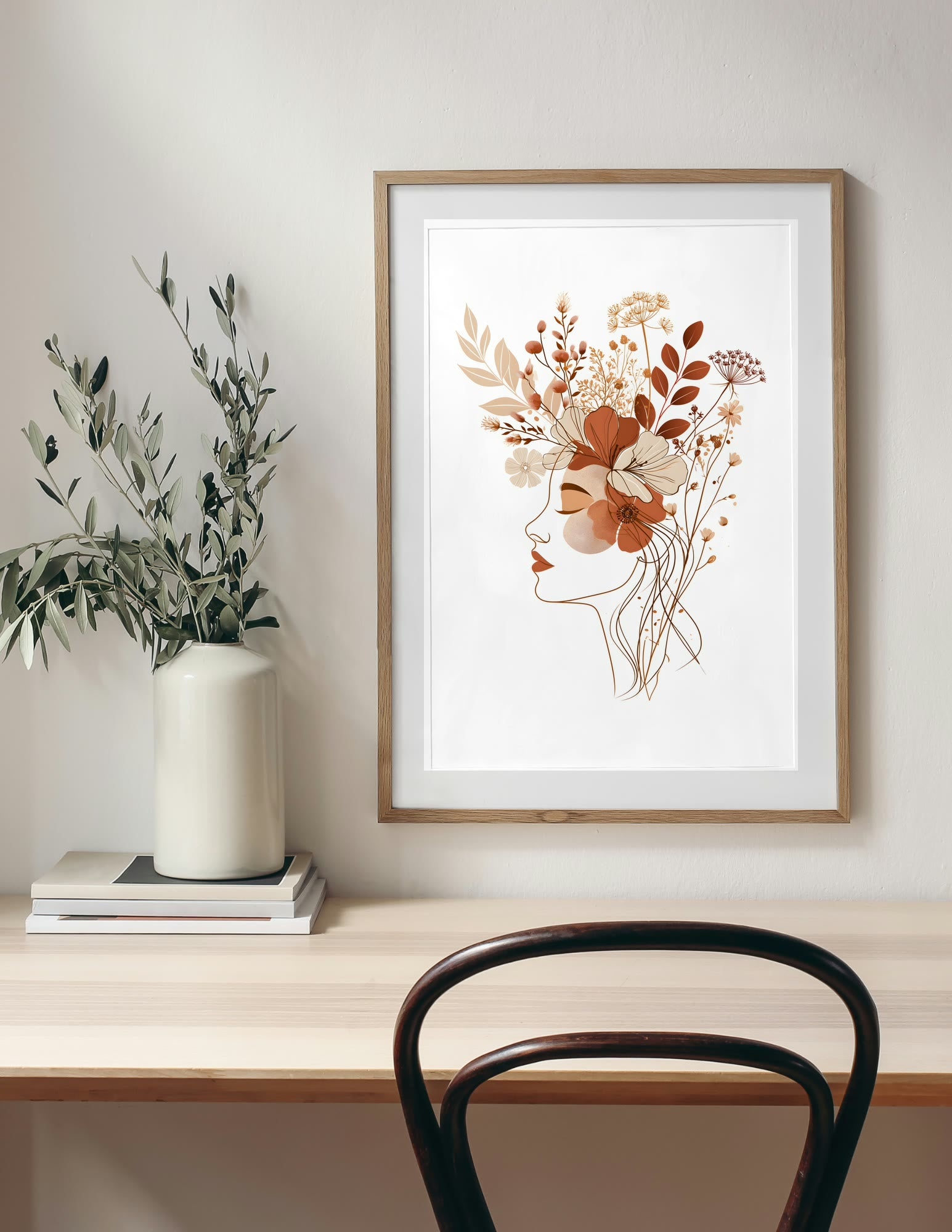 Semi-Gloss Poster shown in a room, mockup 2