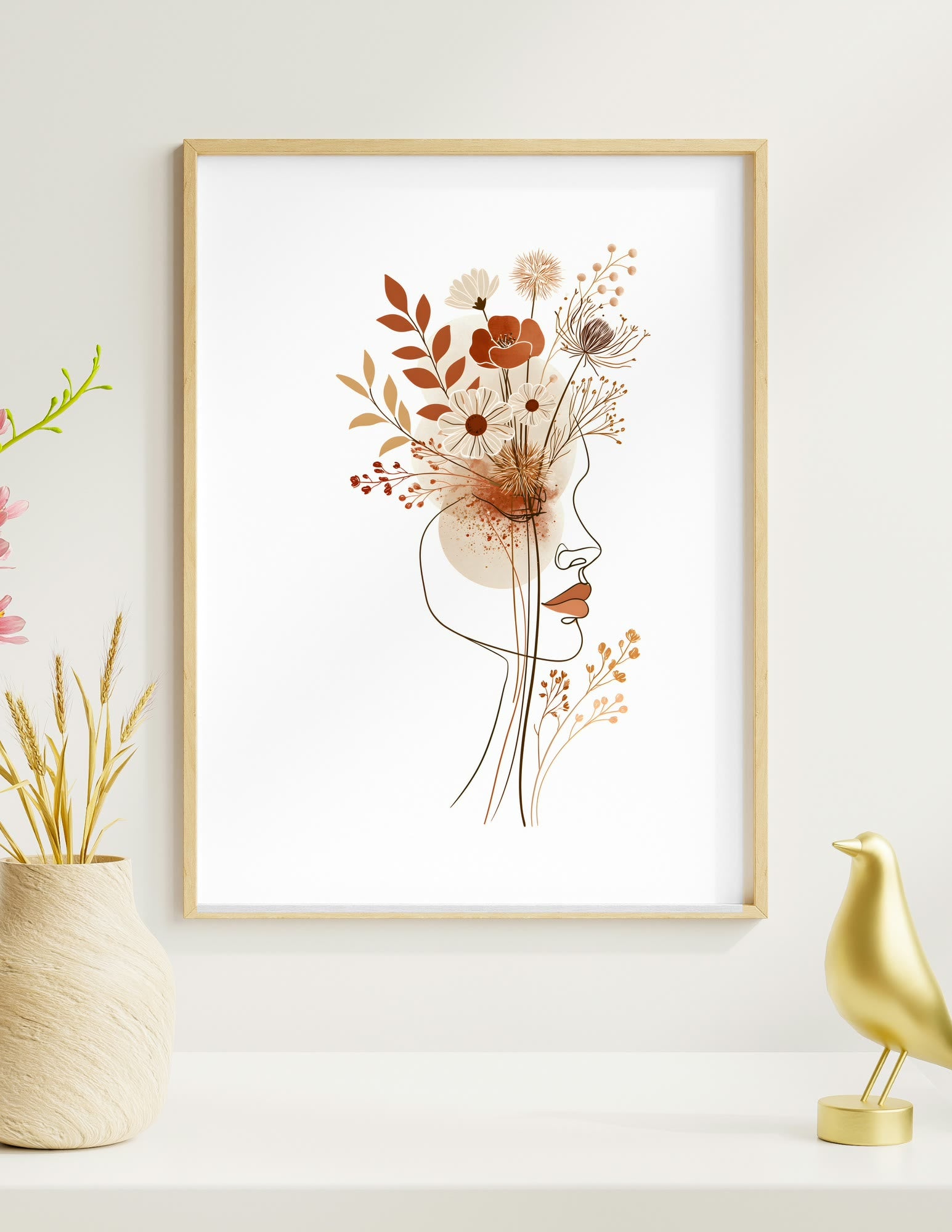 Semi-Gloss Poster shown in a room, mockup 1