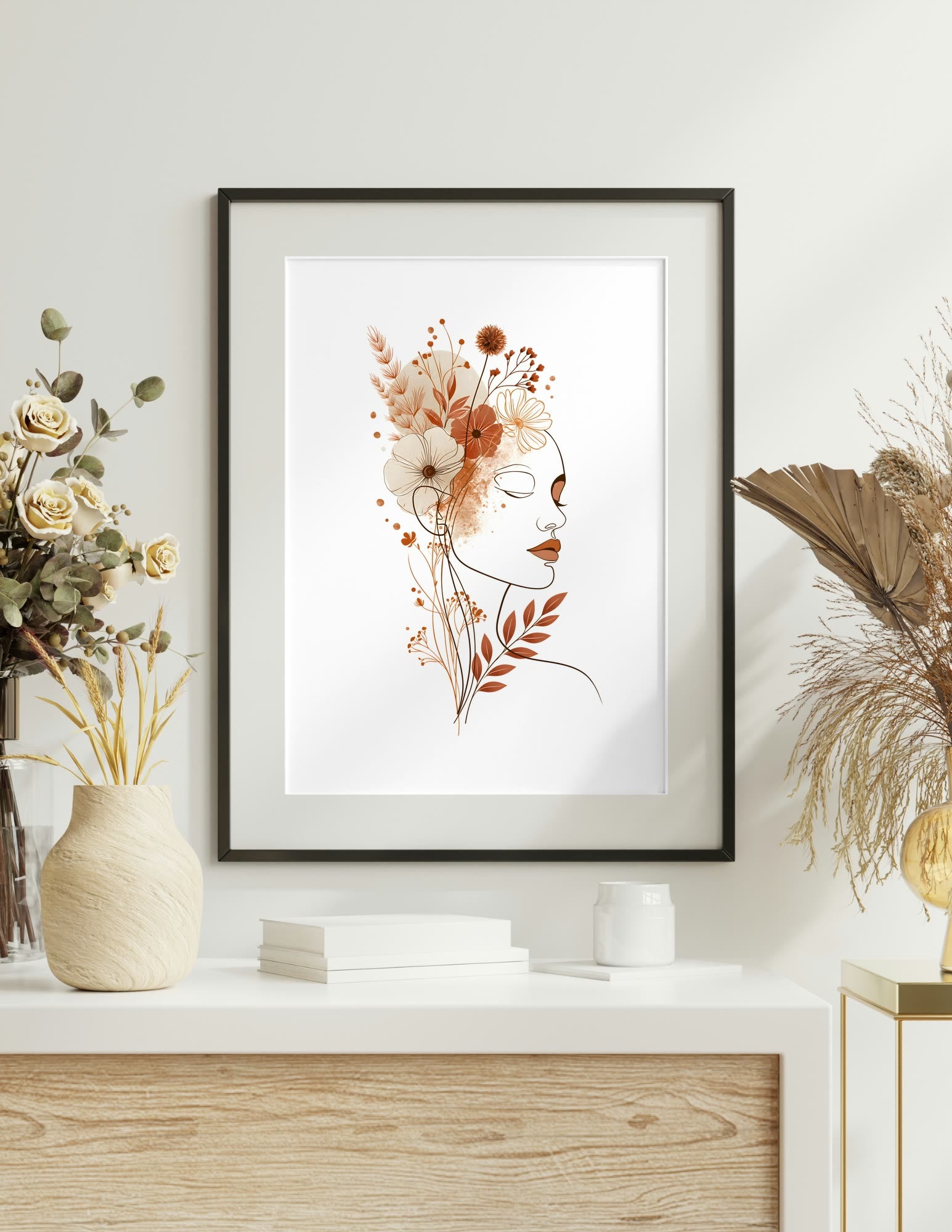 Semi-Gloss Poster shown in a room, mockup 1