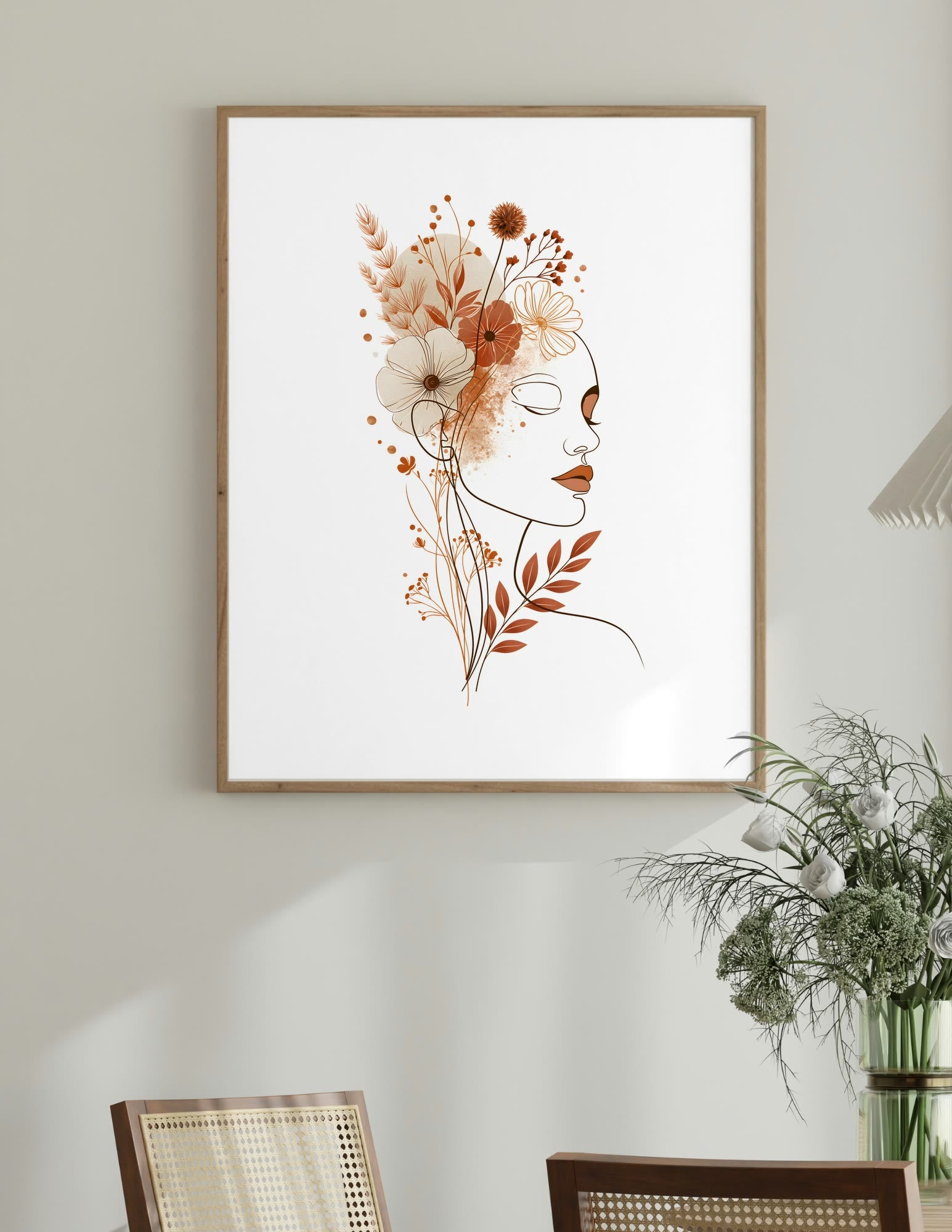 Semi-Gloss Poster shown in a room, mockup 2