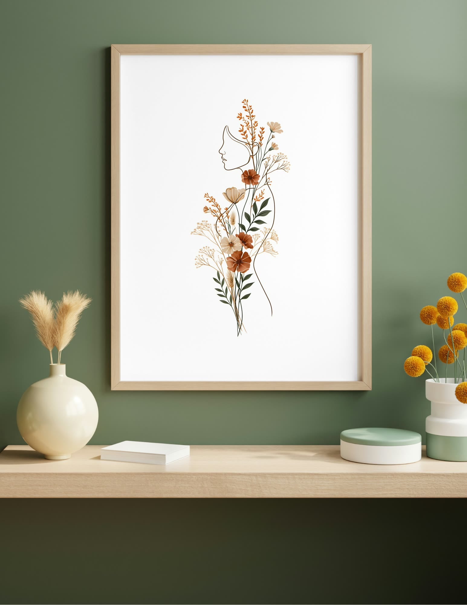 Semi-Gloss Poster shown in a room, mockup 1