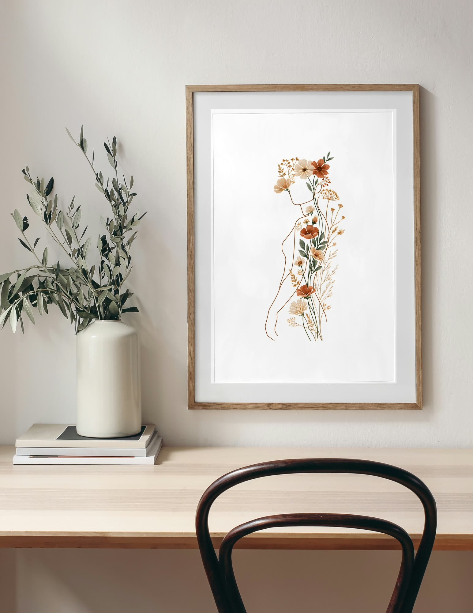 Semi-Gloss Poster shown in a room, mockup 1