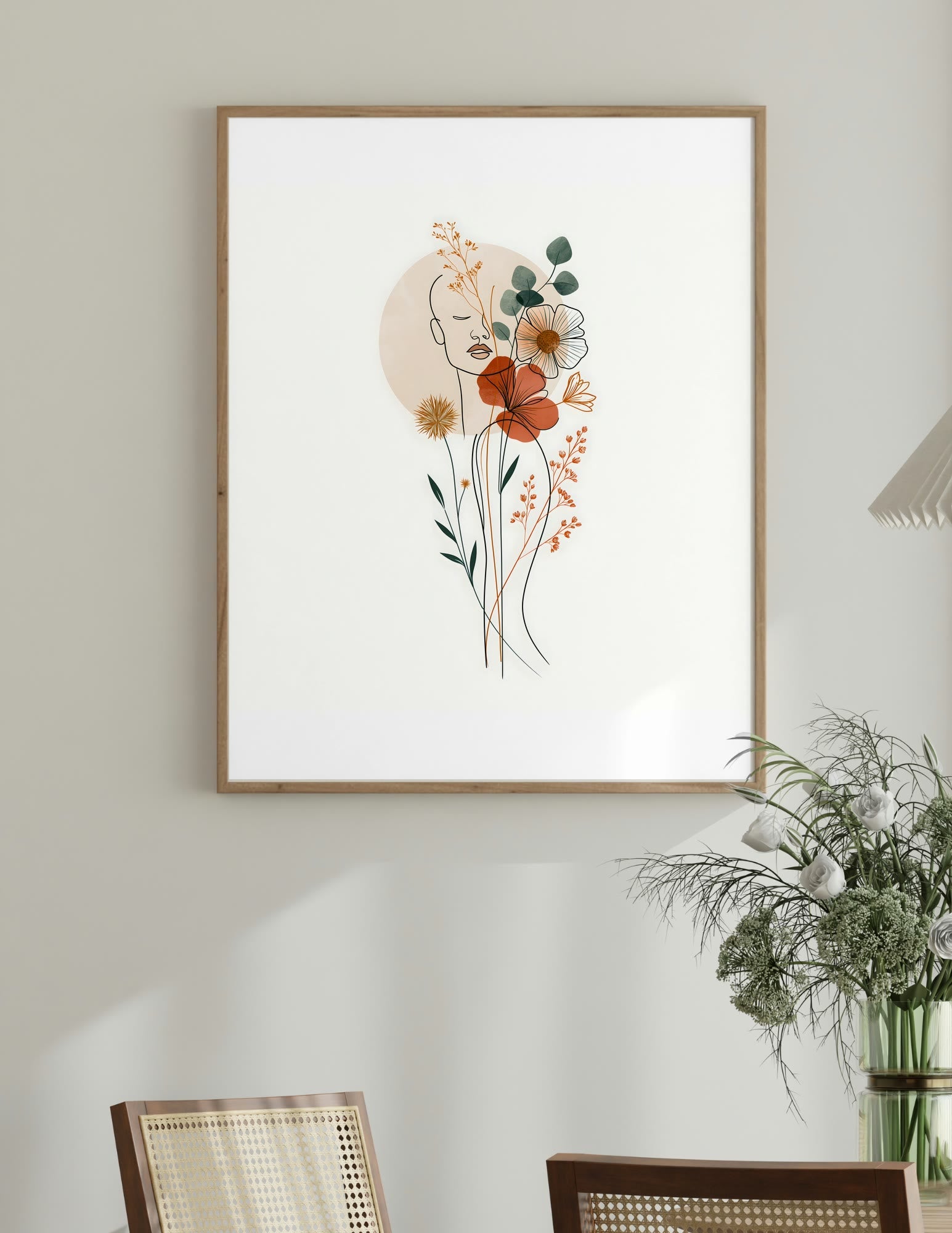 Semi-Gloss Poster shown in a room, mockup 1