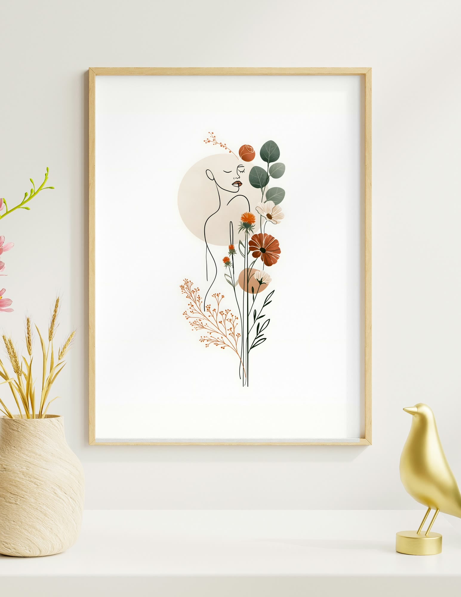 Semi-Gloss Poster shown in a room, mockup 2