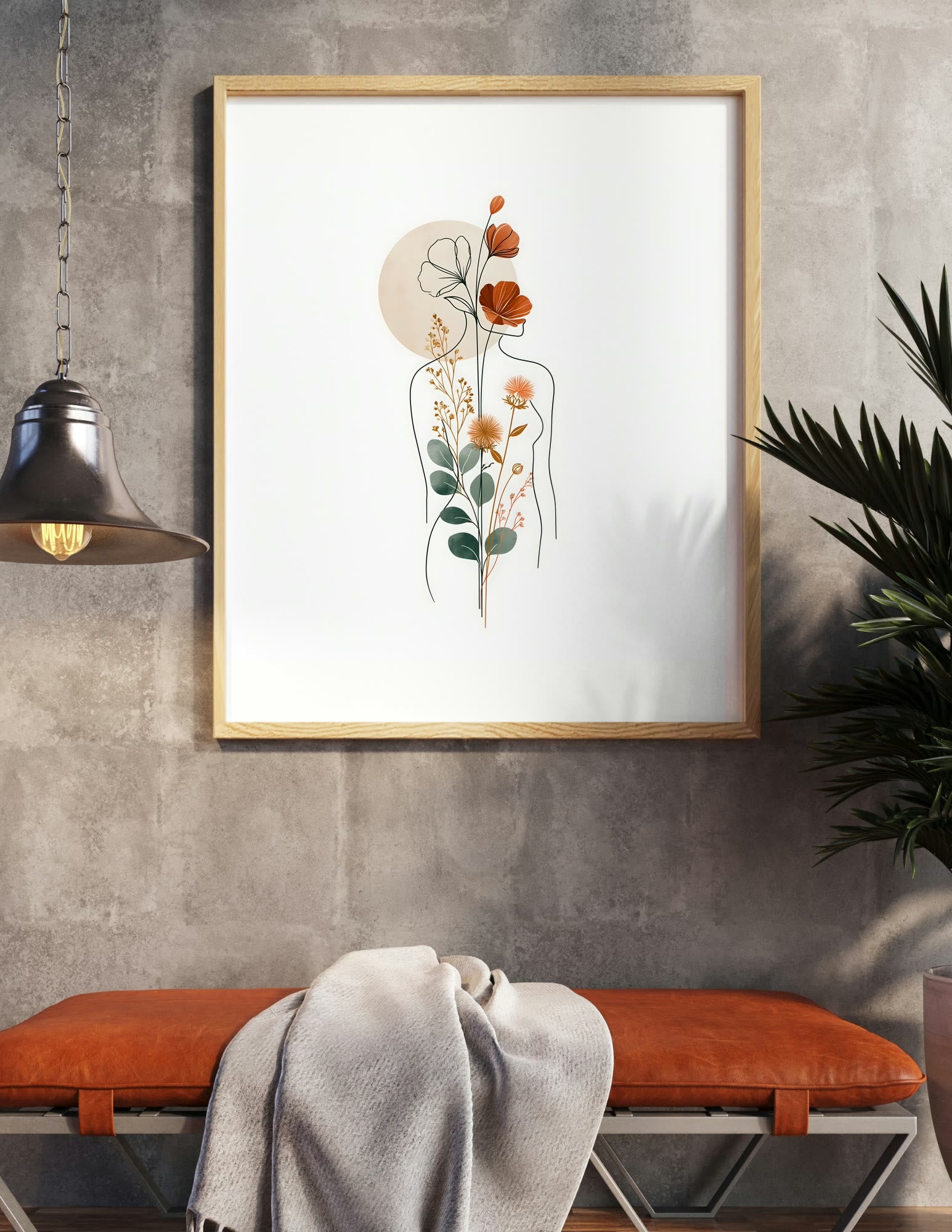 Semi-Gloss Poster shown in a room, mockup 1
