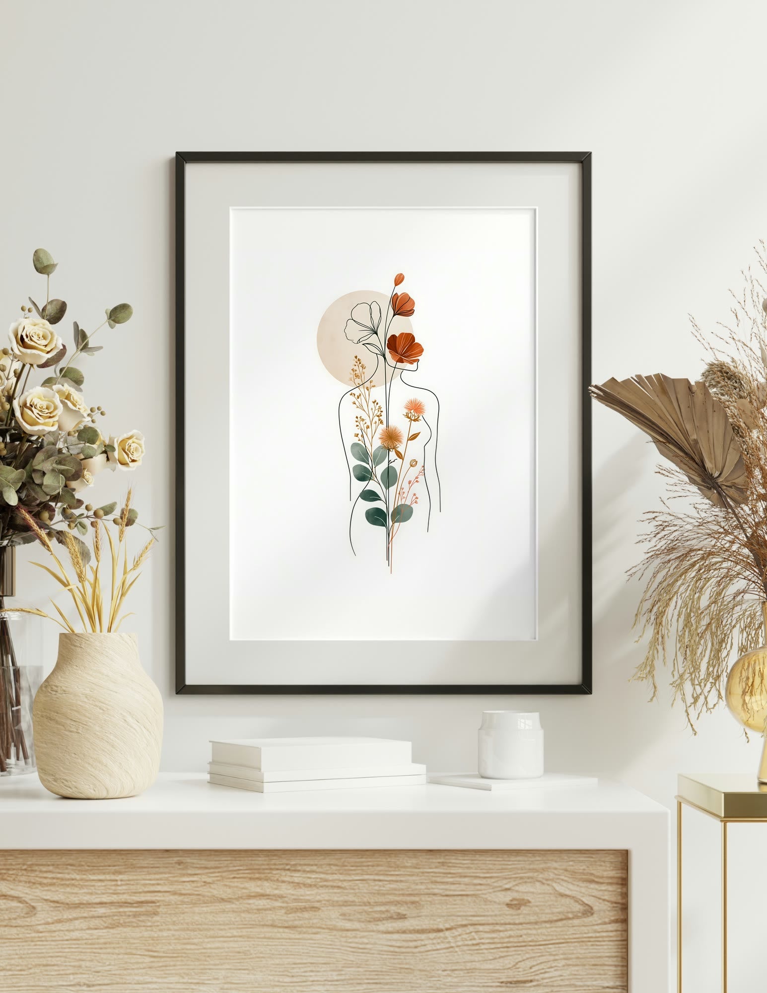 Semi-Gloss Poster shown in a room, mockup 2