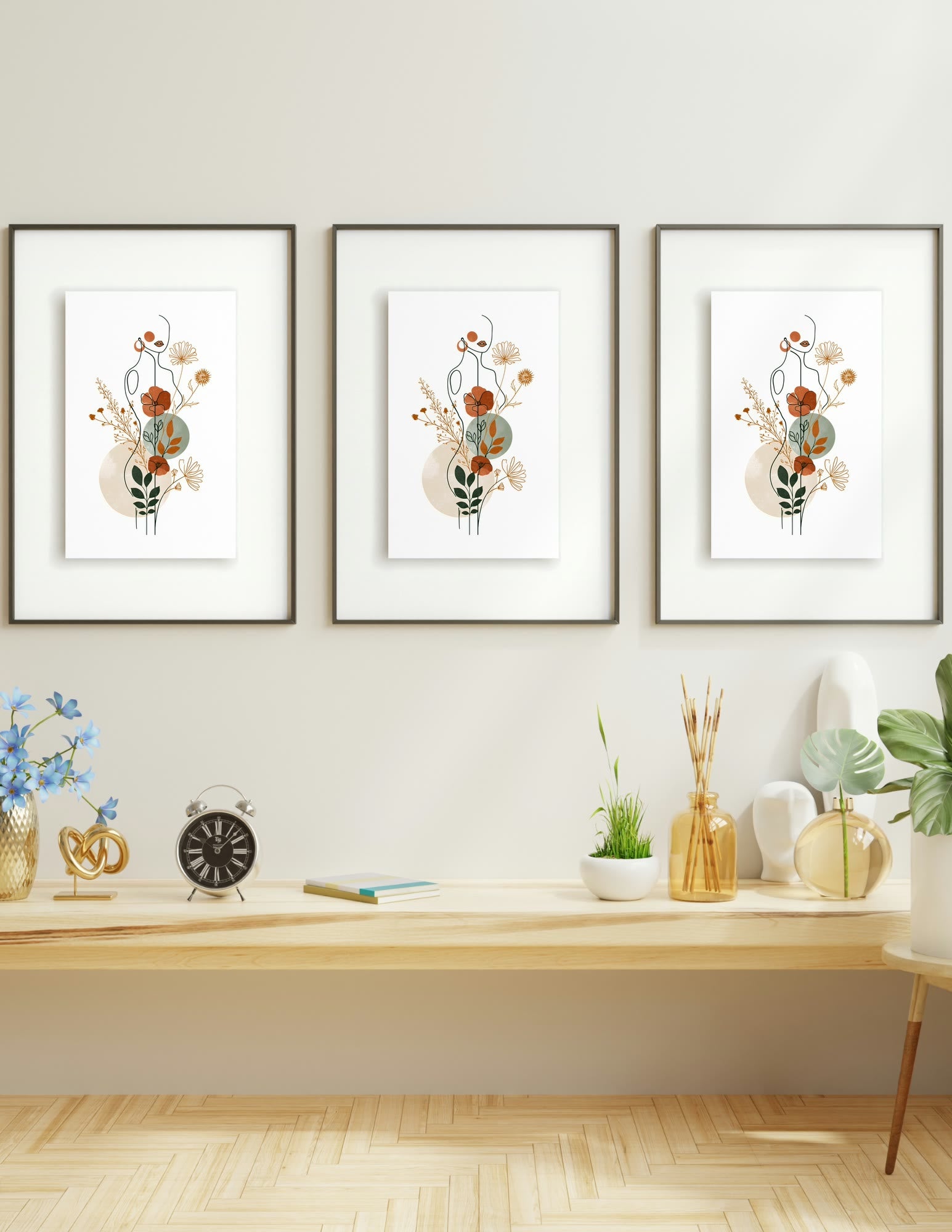 Semi-Gloss Poster shown in a room, mockup 1