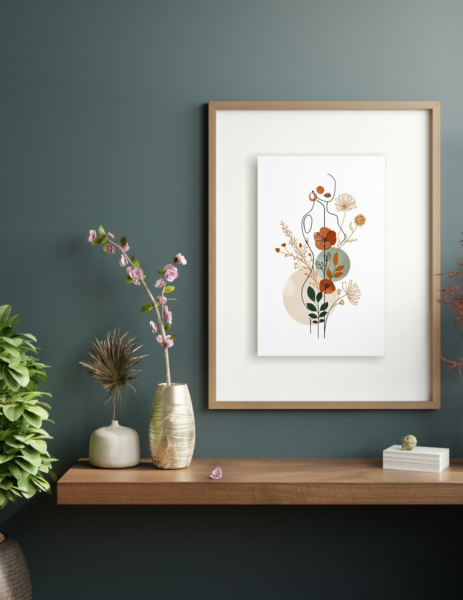 Semi-Gloss Poster shown in a room, mockup 2