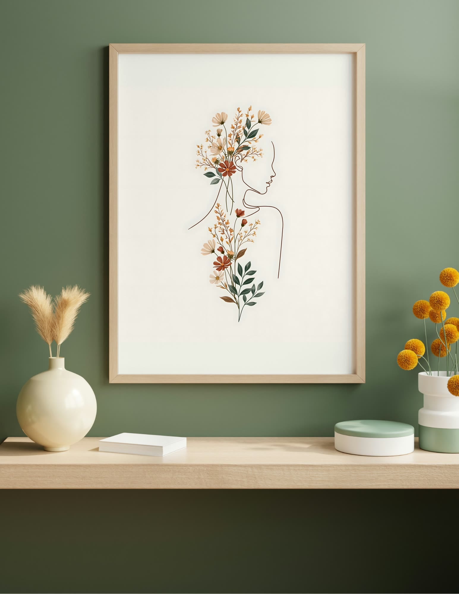 Semi-Gloss Poster shown in a room, mockup 2