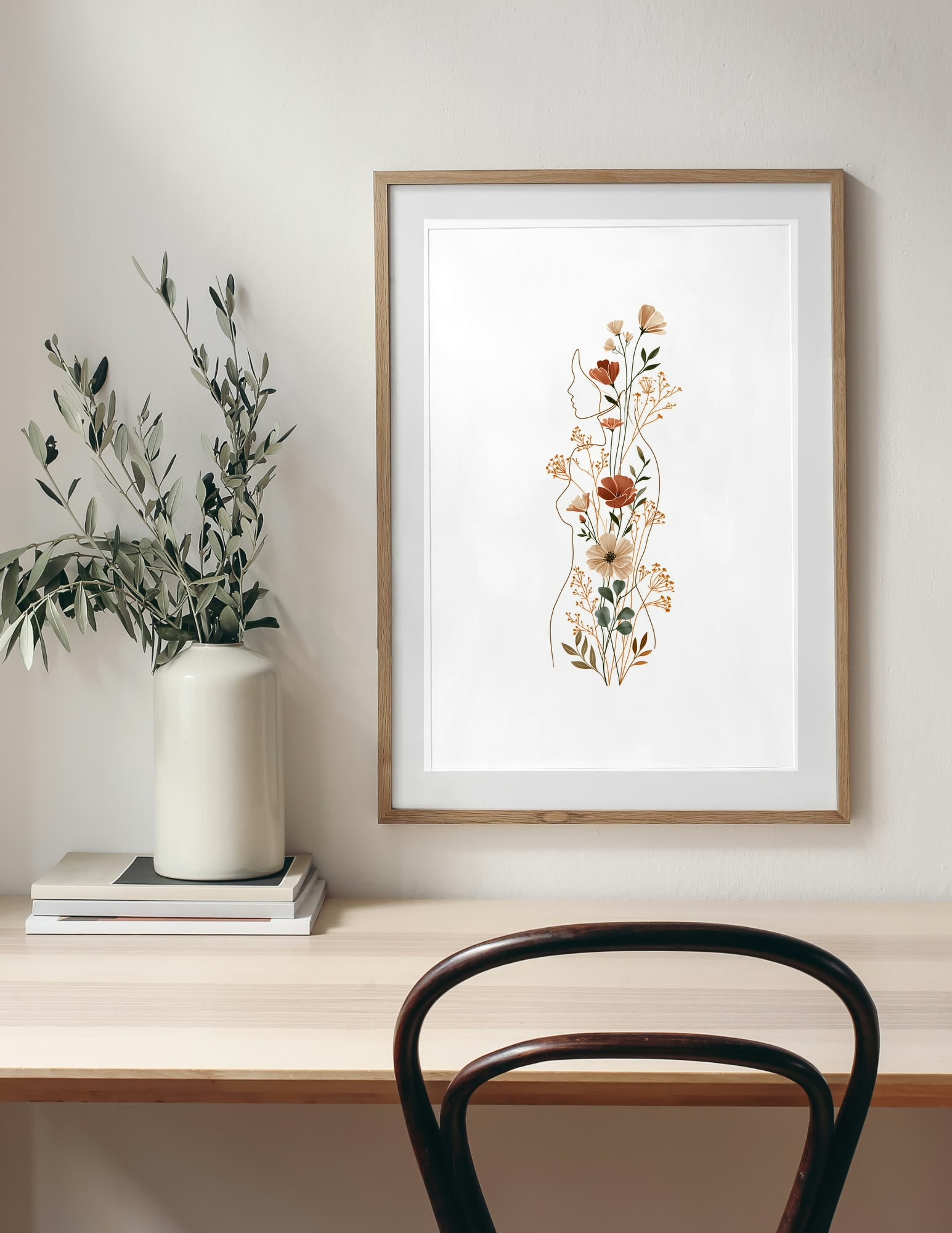 Semi-Gloss Poster shown in a room, mockup 2